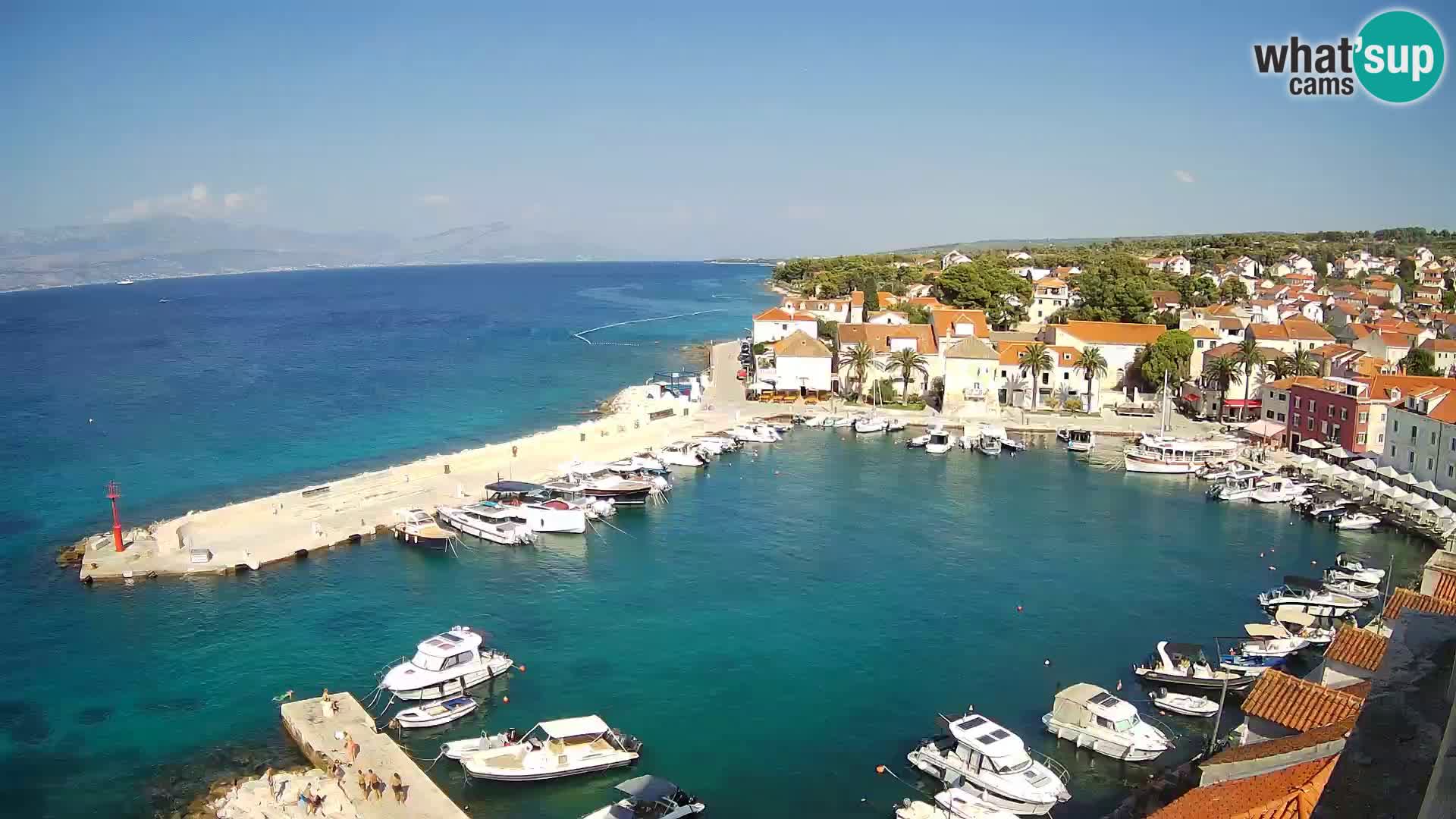 Web kamera Sutivan panorama – Pogled uživo s otoka Brača
