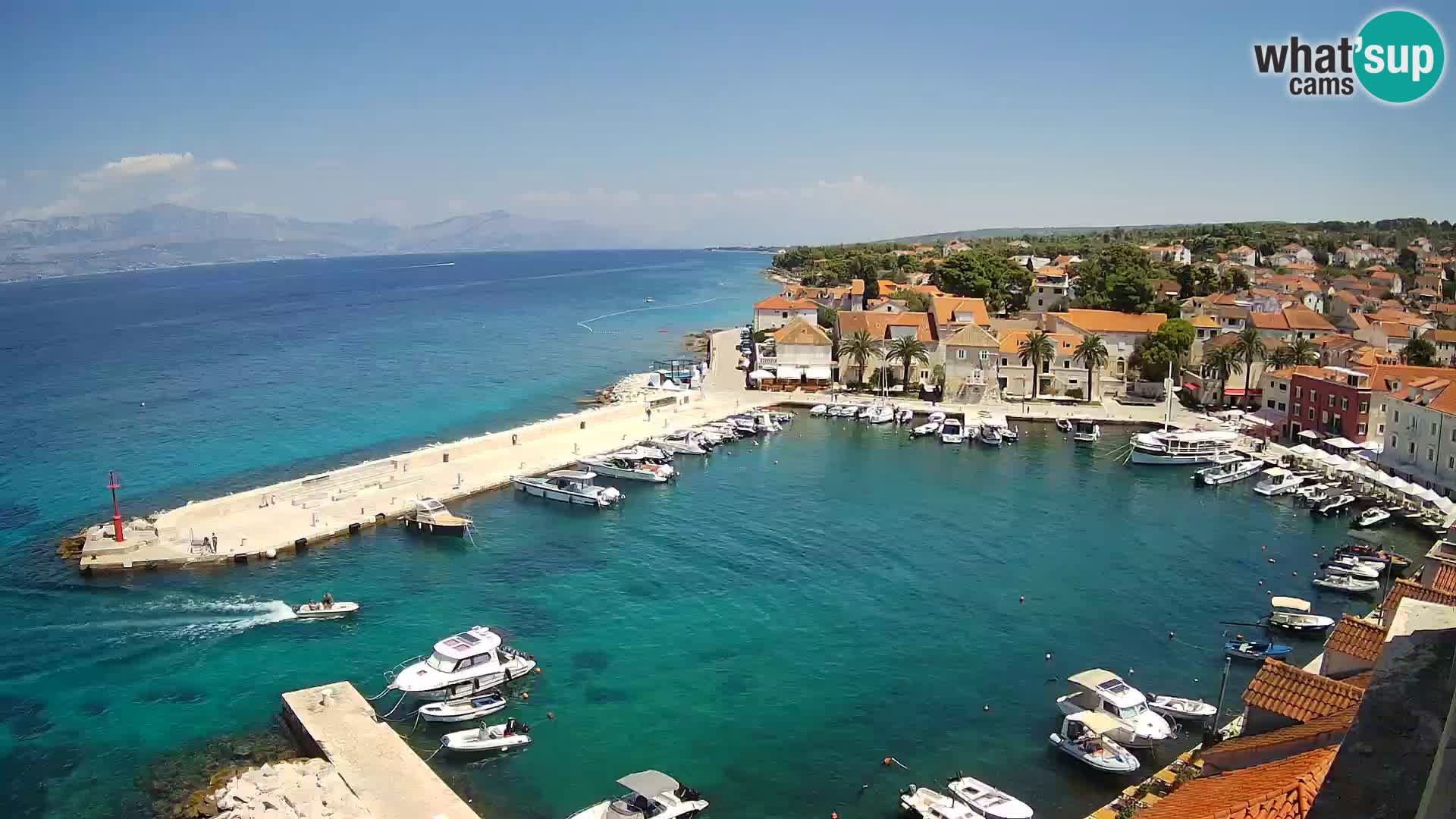 Webcam Sutivan Panorama – Vista en vivo desde la isla de Brač