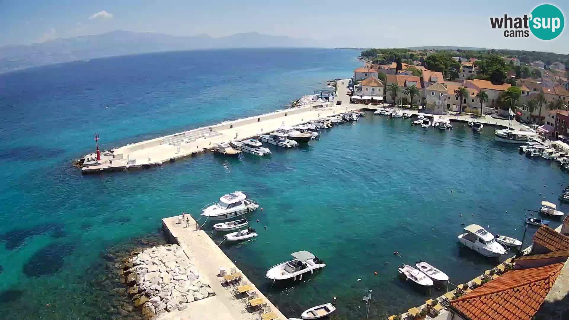 Web kamera Sutivan panorama – Pogled uživo s otoka Brača