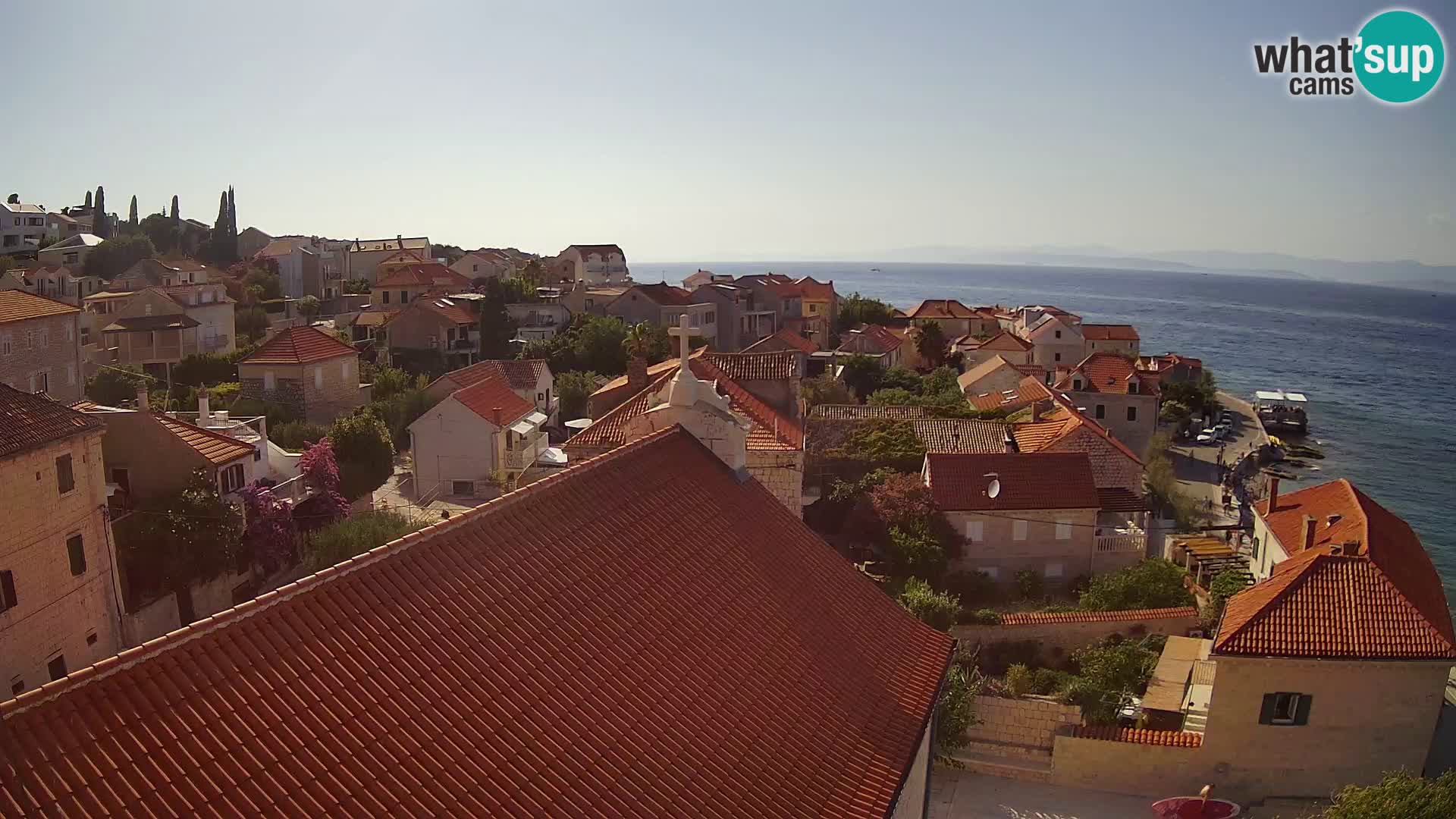 Web kamera Sutivan panorama – Pogled uživo s otoka Brača