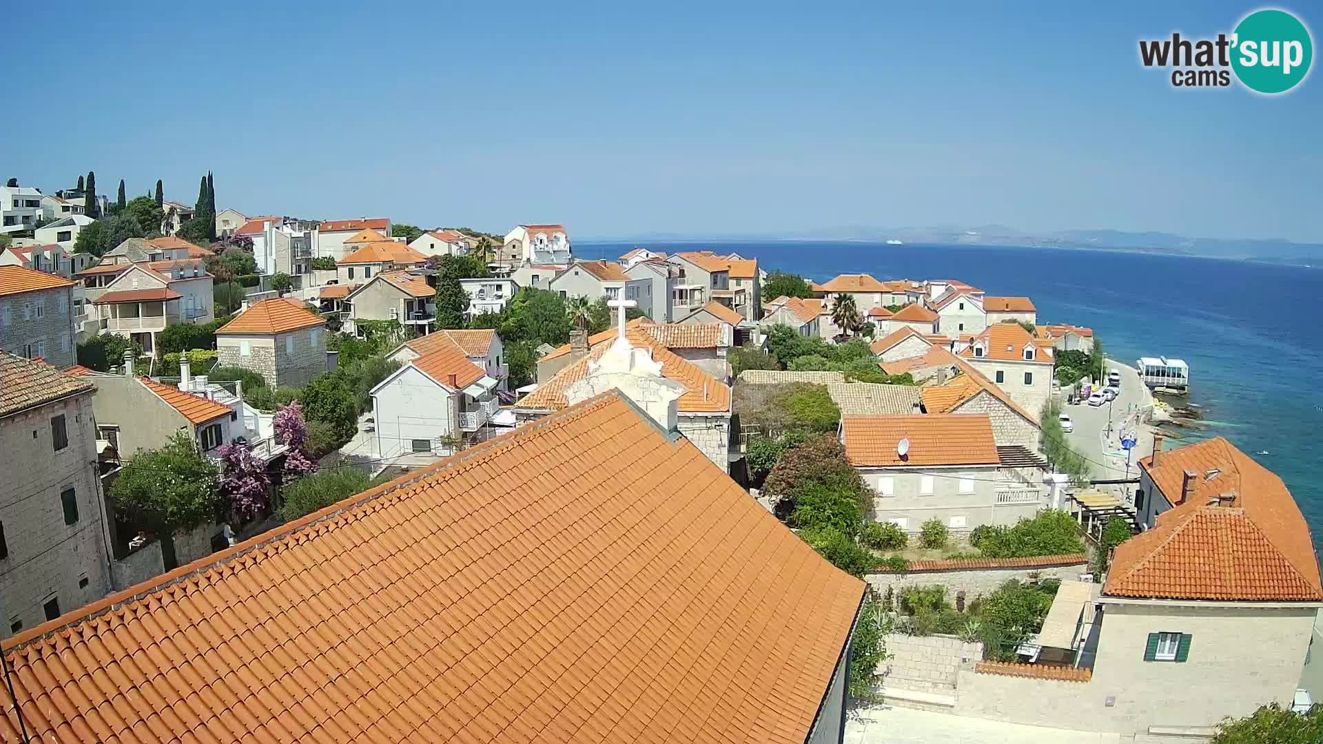 Web kamera Sutivan panorama – Pogled uživo s otoka Brača