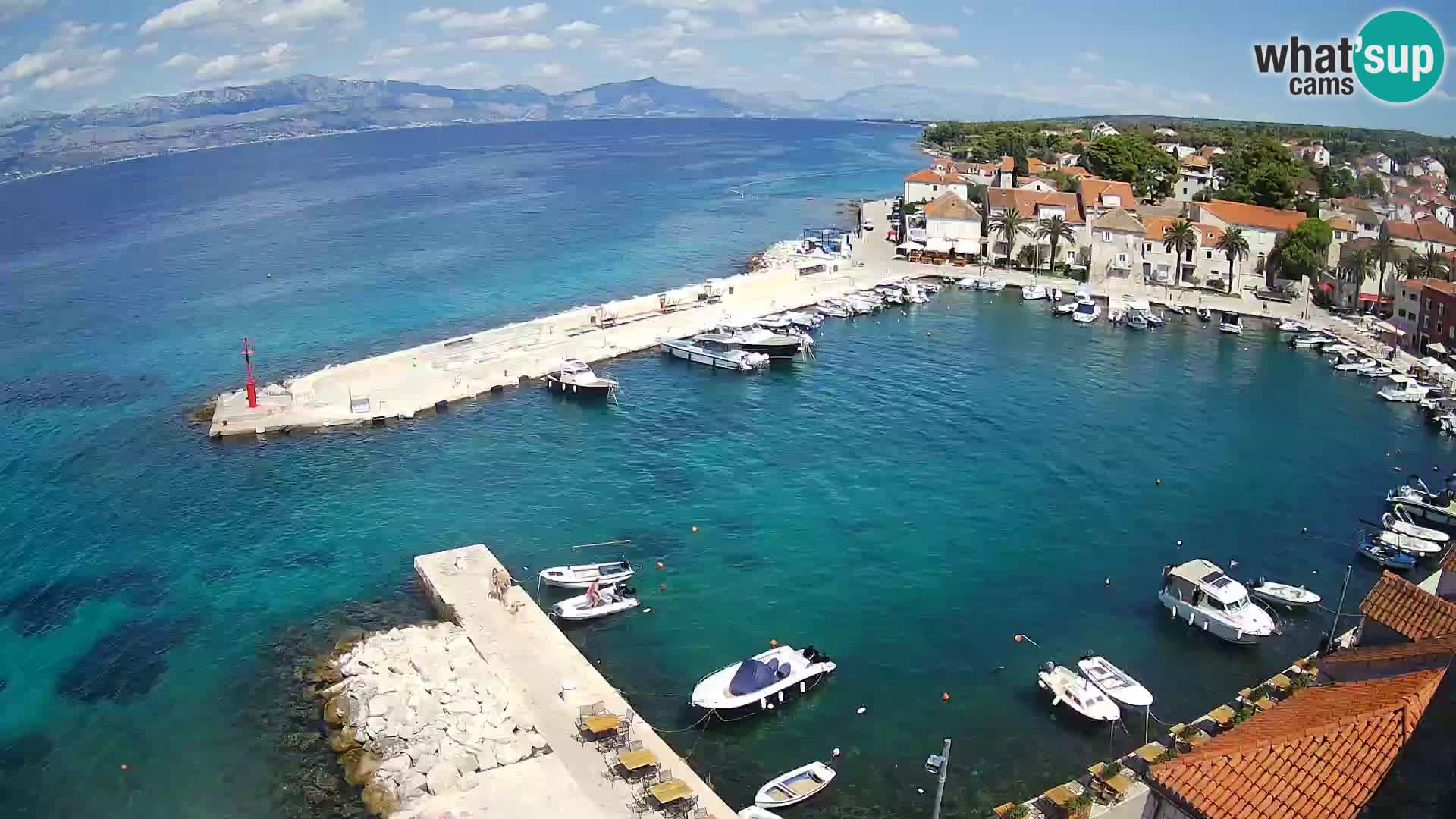 Webcam Sutivan panorama – Vista live dall’isola di Brač