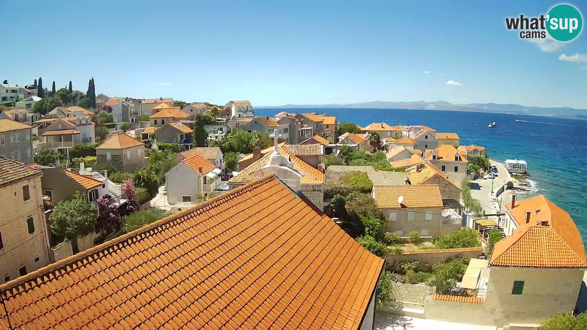 Webcam Sutivan Panorama – Vista en vivo desde la isla de Brač