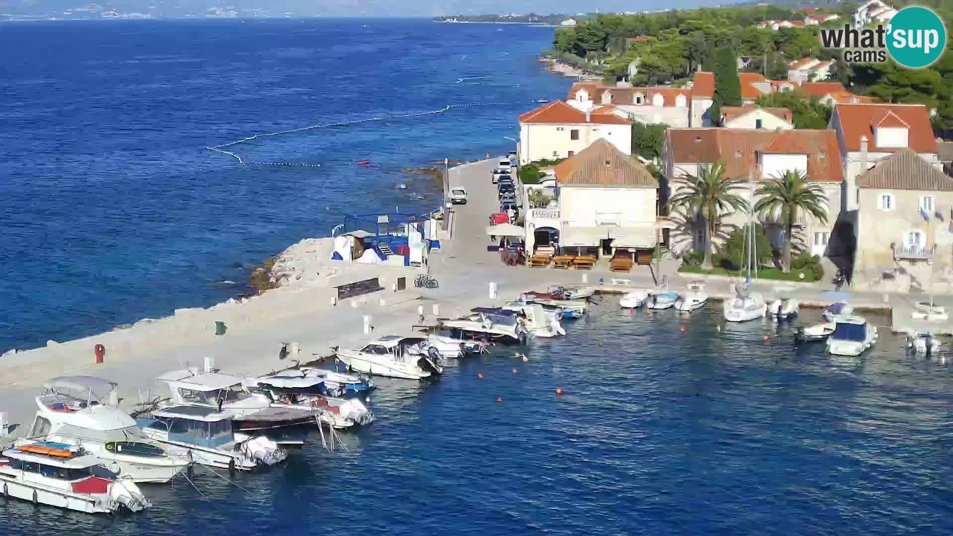Spletna kamera Sutivan panorama – pogled v živo z otoka Brač
