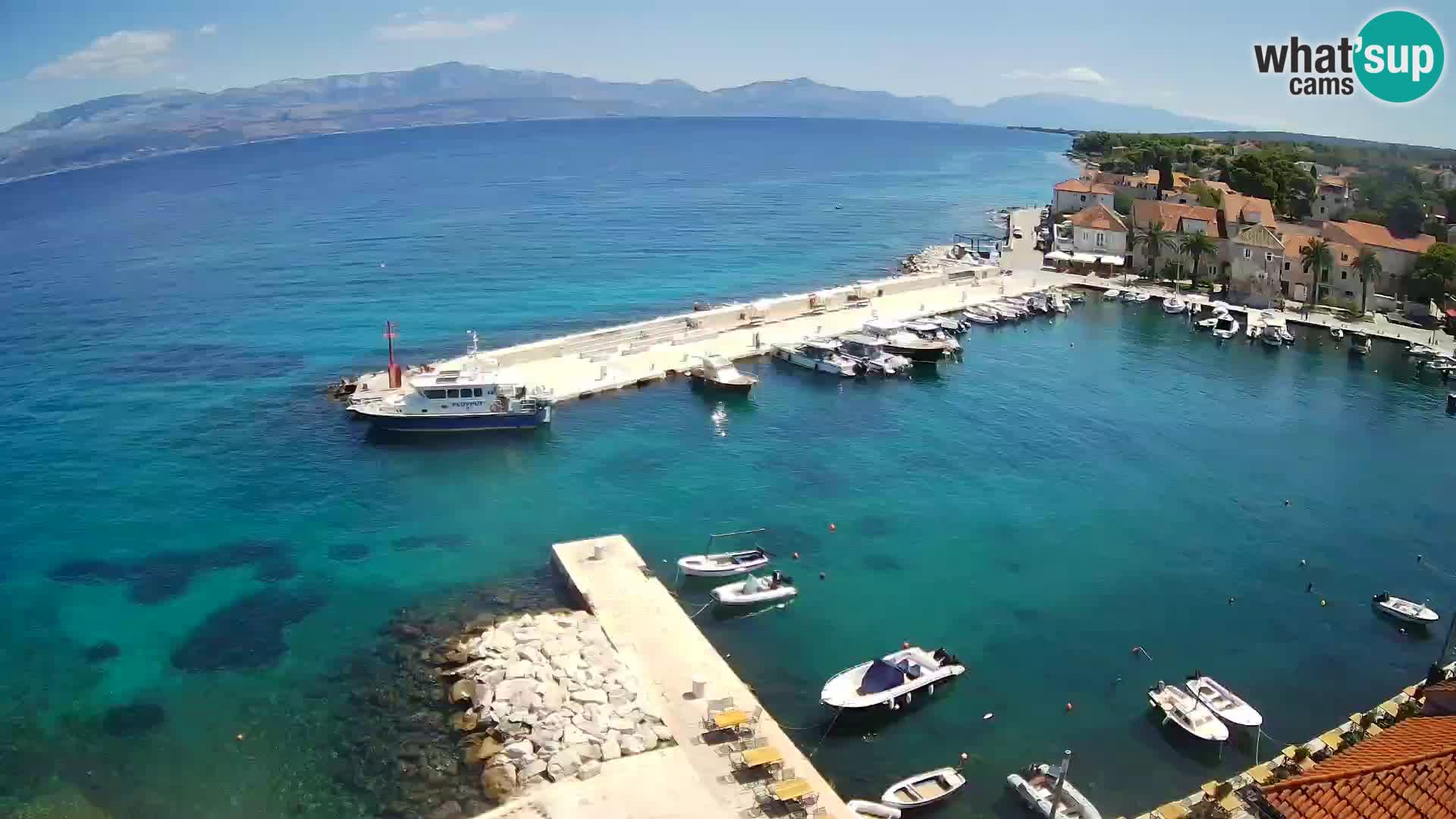 Webcam Sutivan Panorama – Vista en vivo desde la isla de Brač