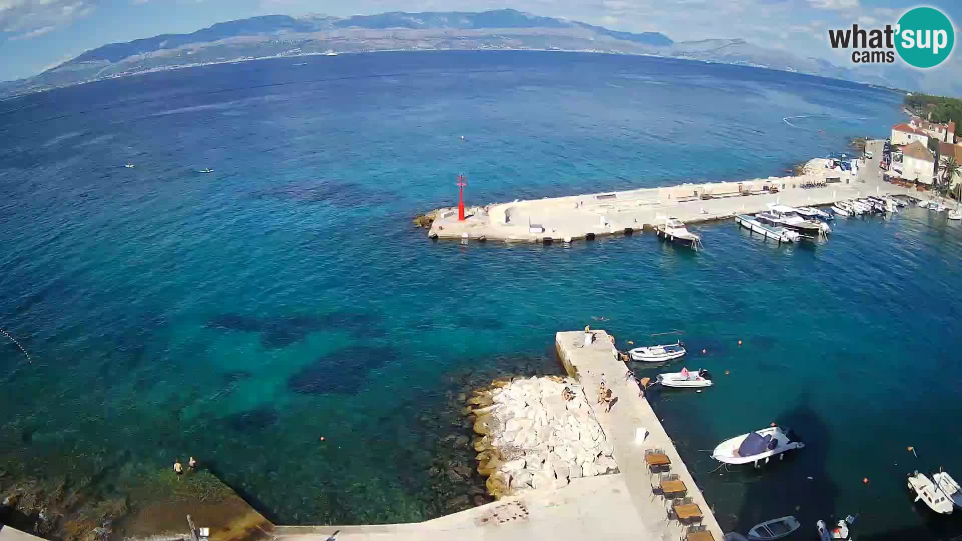 Webcam Sutivan panorama – Vista live dall’isola di Brač