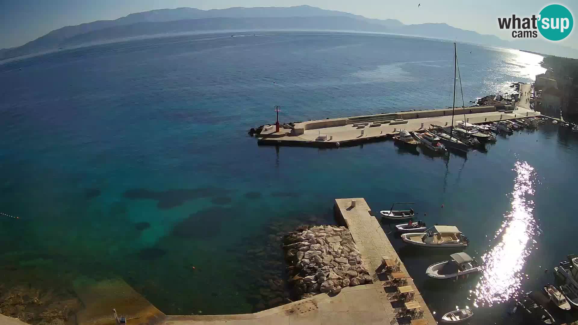Webcam Sutivan panorama – Vista live dall’isola di Brač
