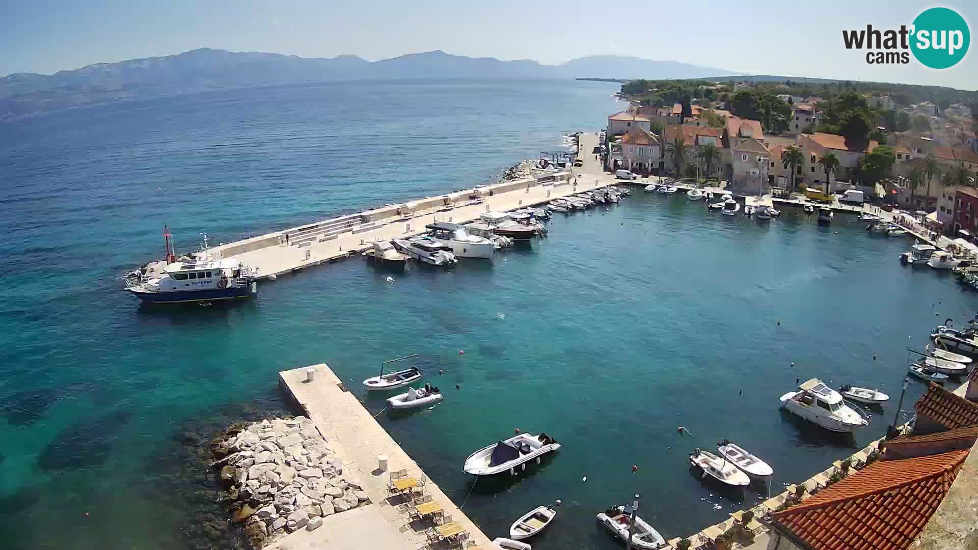 Webcam Sutivan panorama – Vista live dall’isola di Brač
