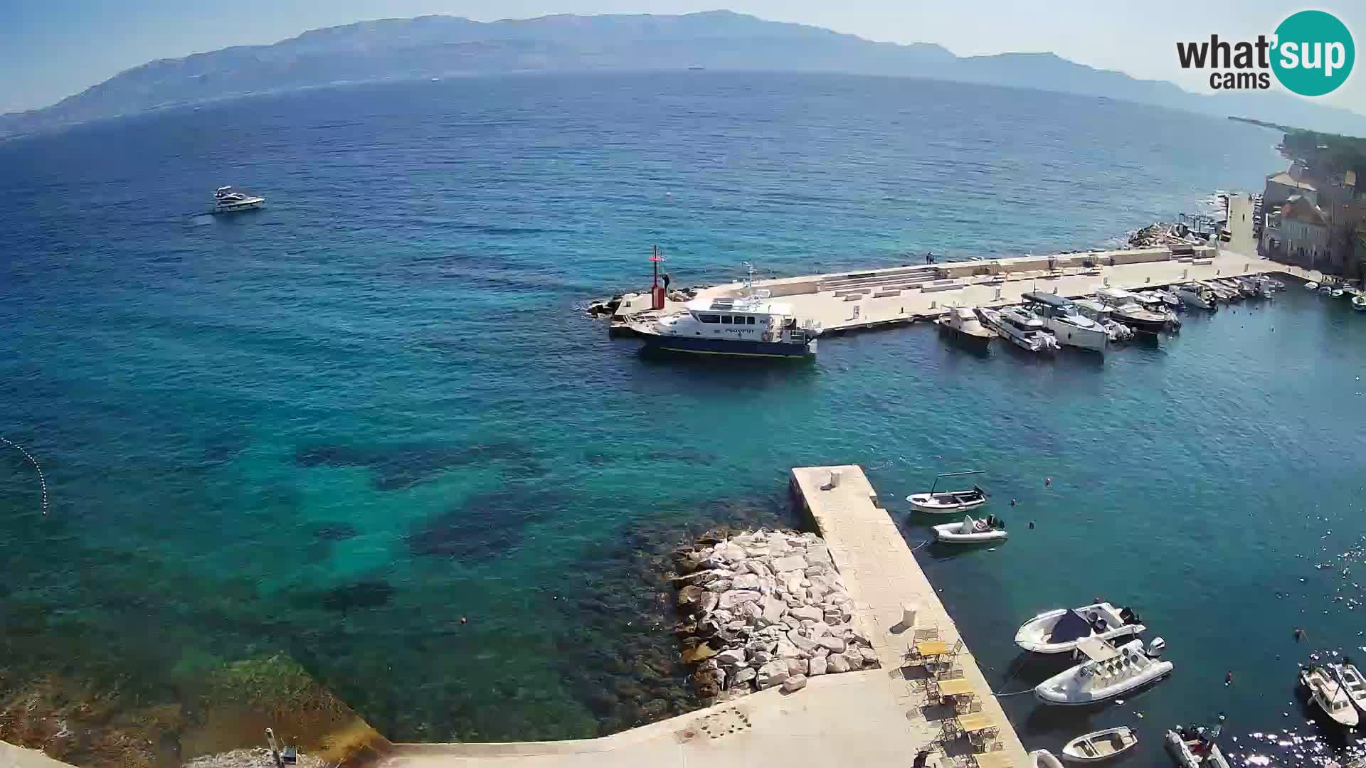 Webcam Sutivan Panorama – Vista en vivo desde la isla de Brač