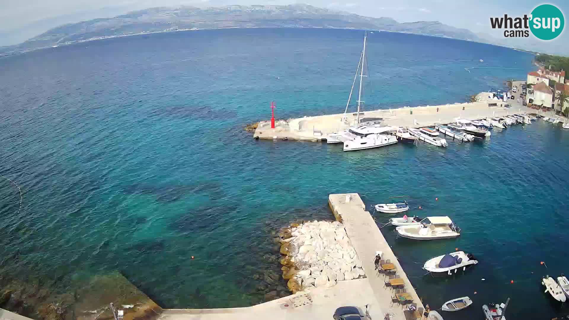 Webcam Sutivan Panorama – Vista en vivo desde la isla de Brač