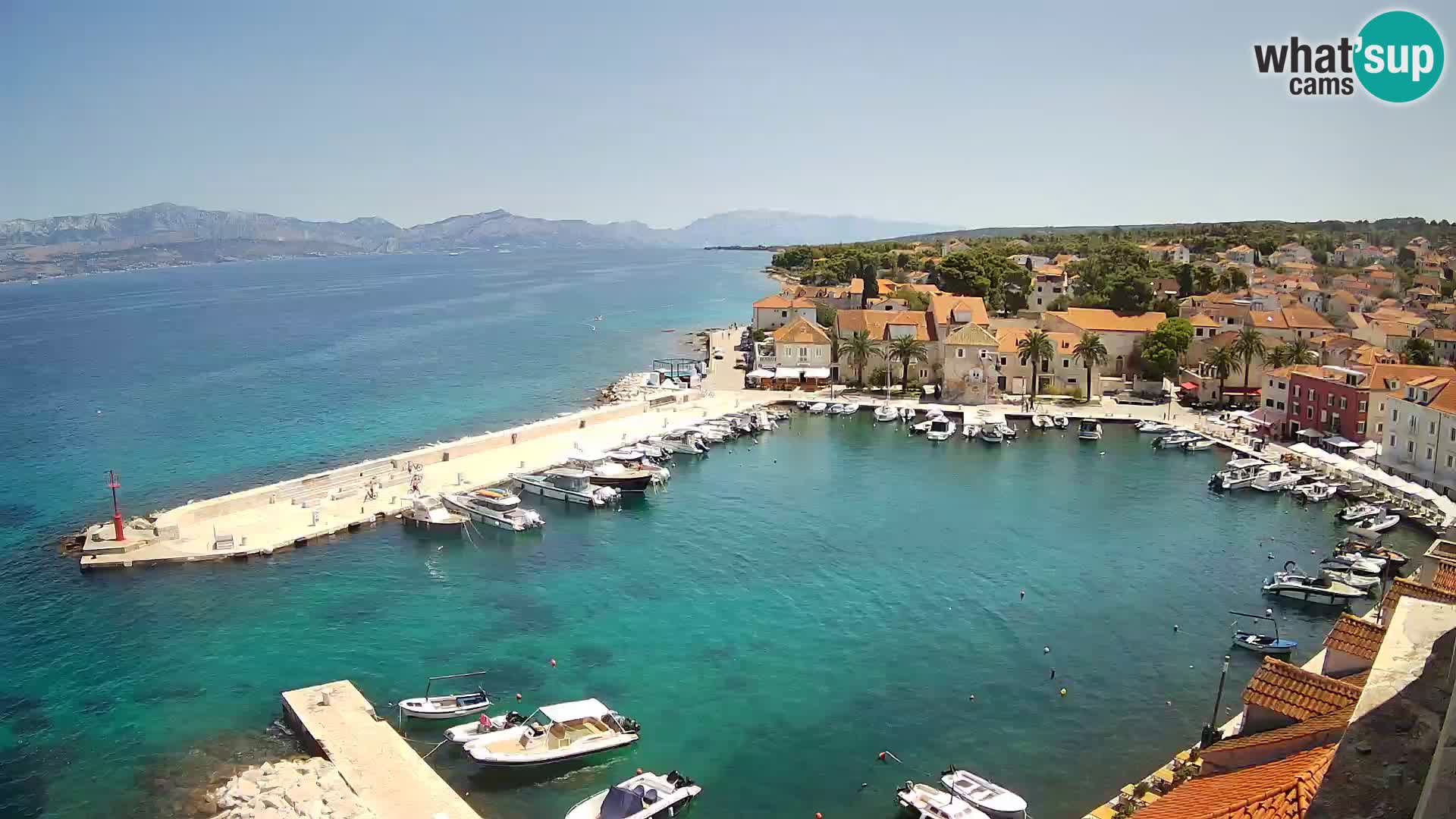 Webcam Sutivan Panorama – Vue en direct depuis l’île de Brač