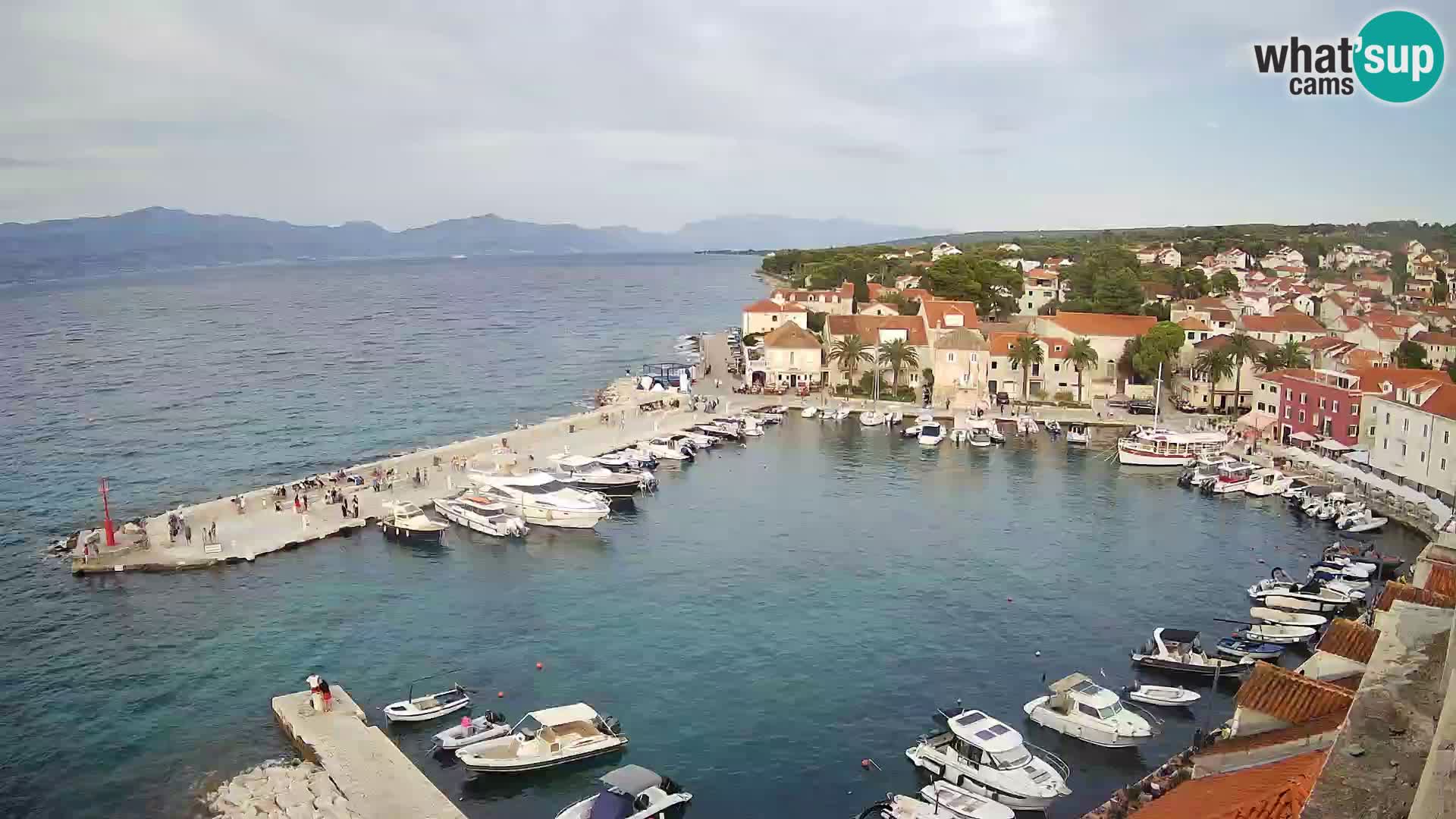 Web kamera Sutivan panorama – Pogled uživo s otoka Brača