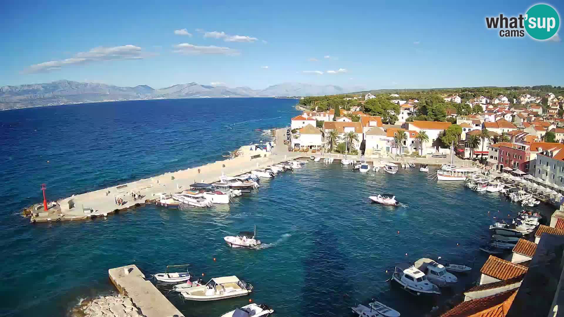 Webcam Sutivan panorama – Vista live dall’isola di Brač