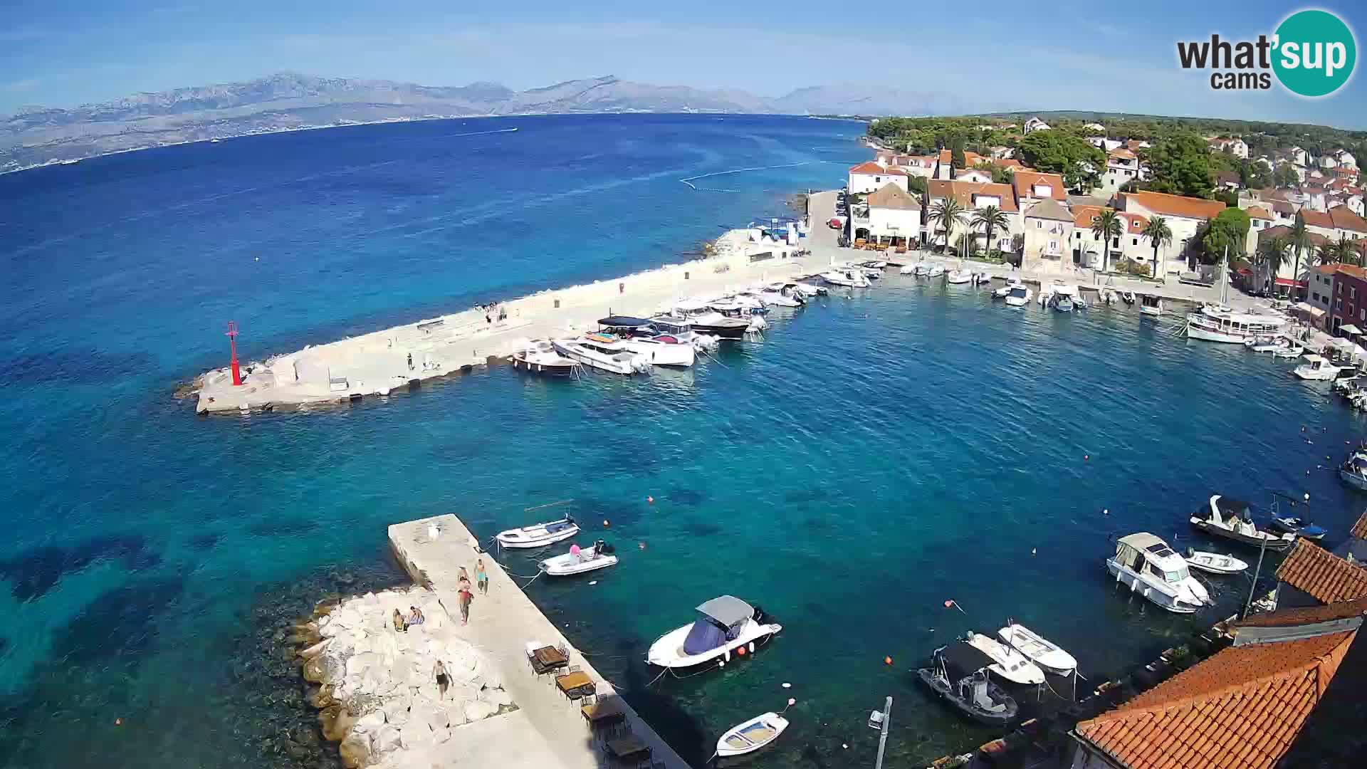 Webcam Sutivan Panorama – Vista en vivo desde la isla de Brač