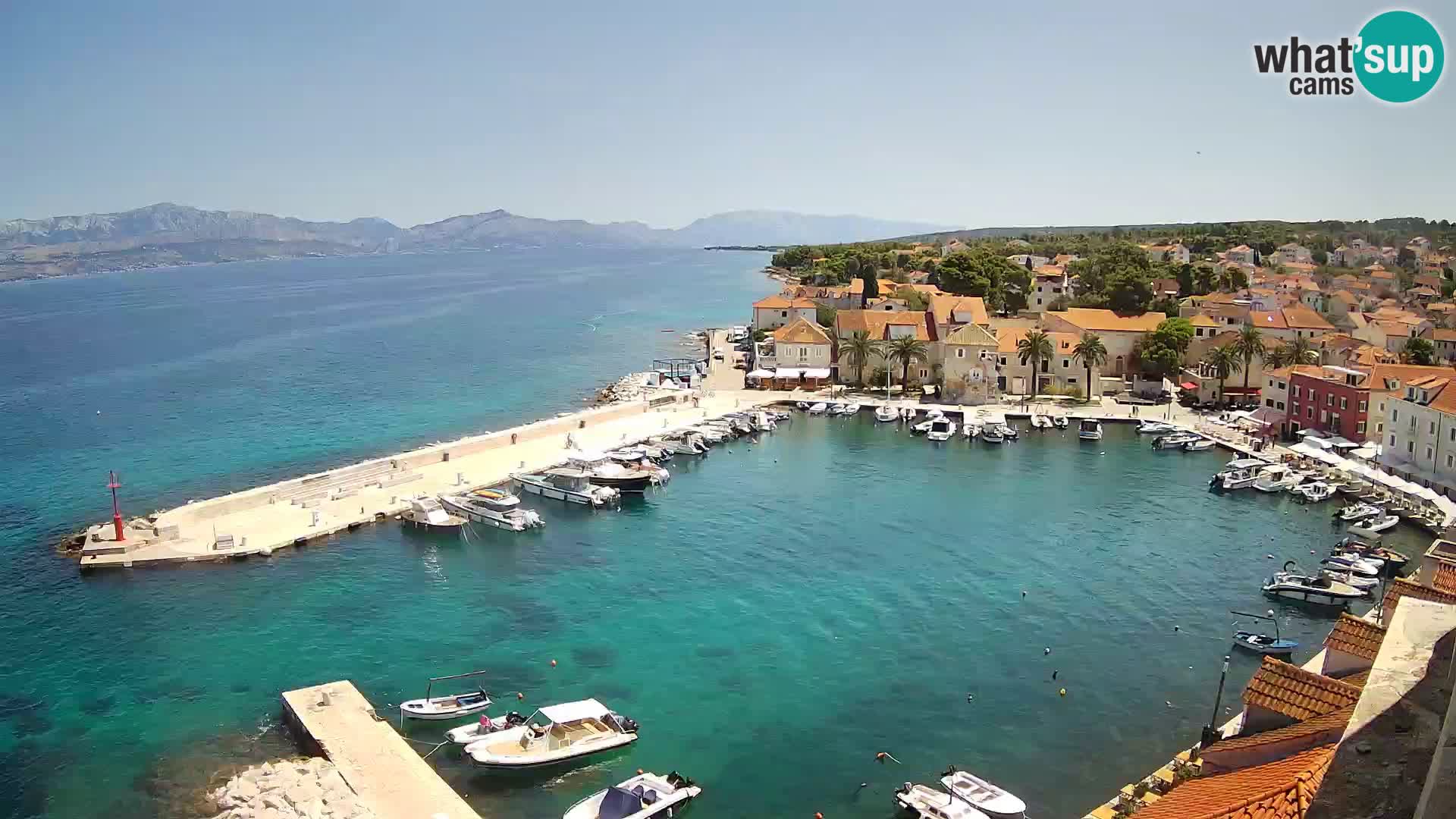 Webcam Sutivan Panorama – Vista en vivo desde la isla de Brač