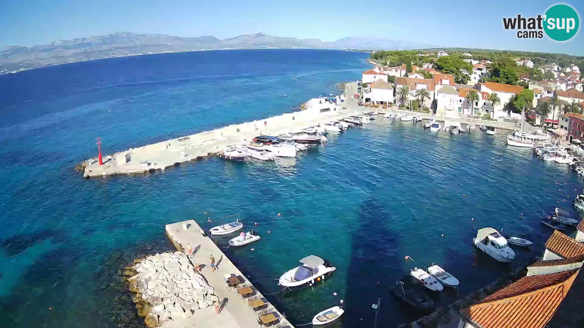Web kamera Sutivan panorama – Pogled uživo s otoka Brača