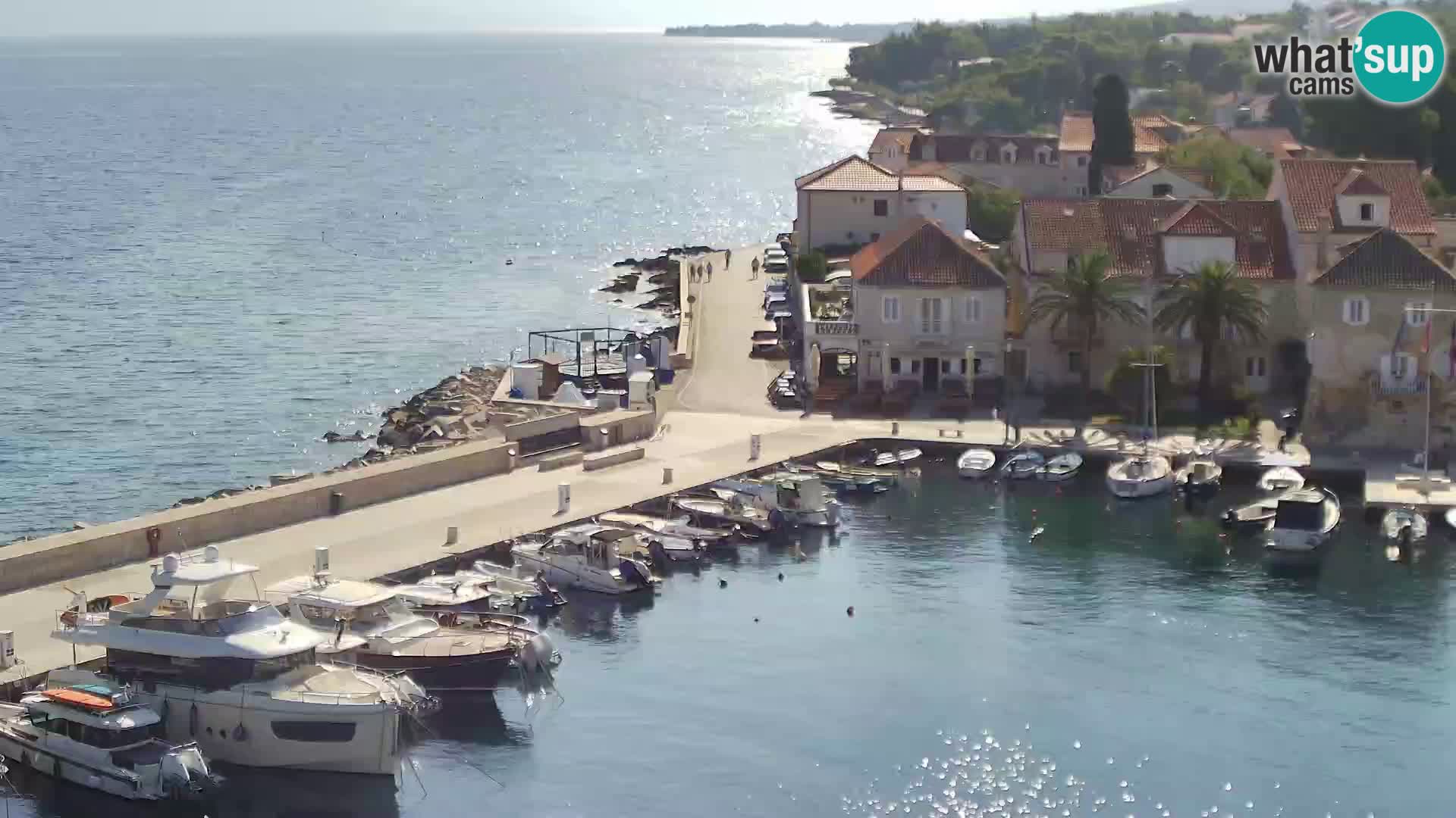 Web kamera Sutivan panorama – Pogled uživo s otoka Brača