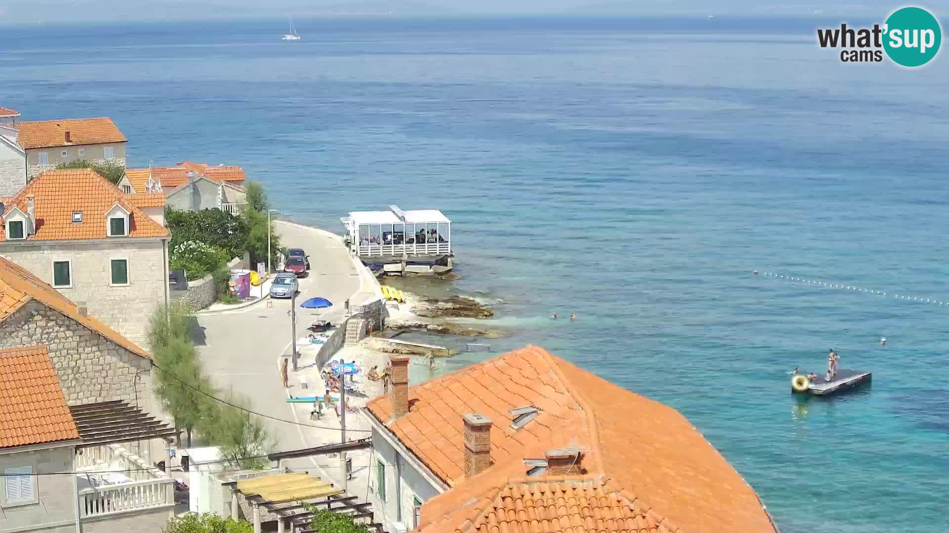 Spletna kamera Sutivan panorama – pogled v živo z otoka Brač