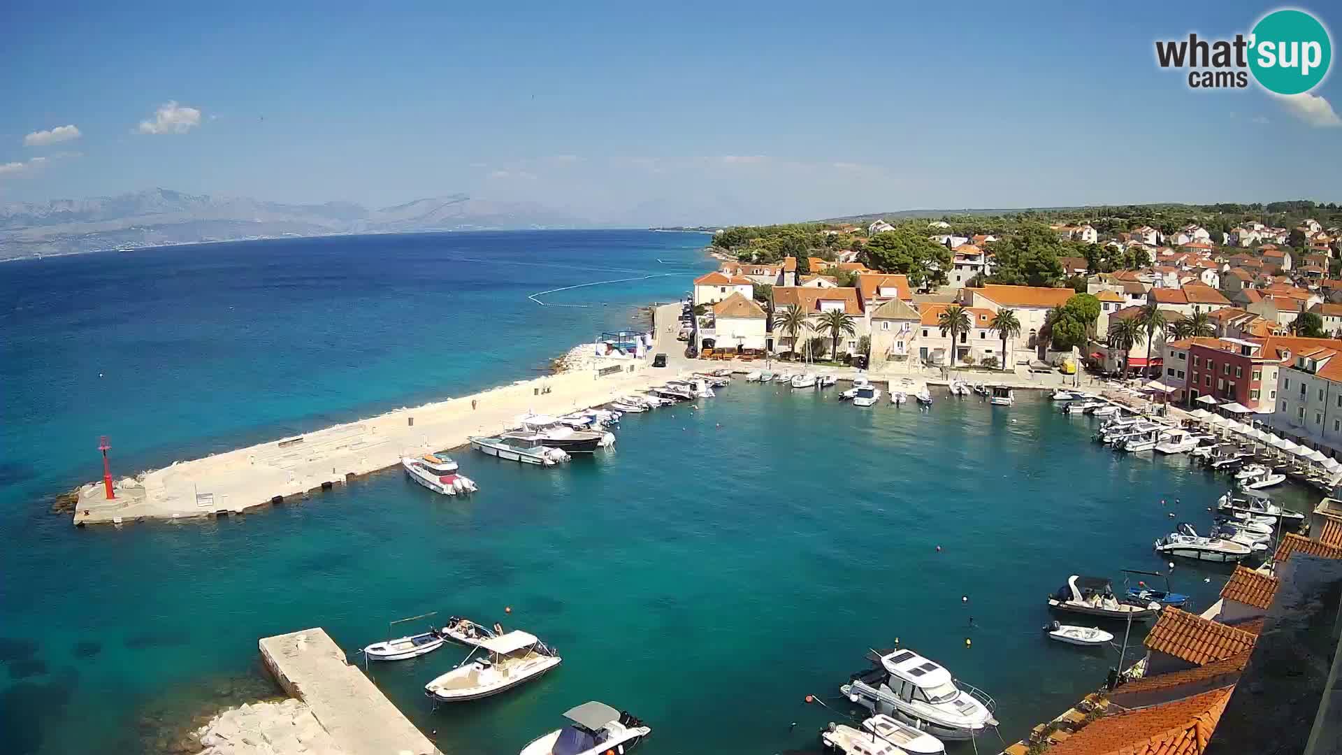 Webcam Sutivan Panorama – Vista en vivo desde la isla de Brač