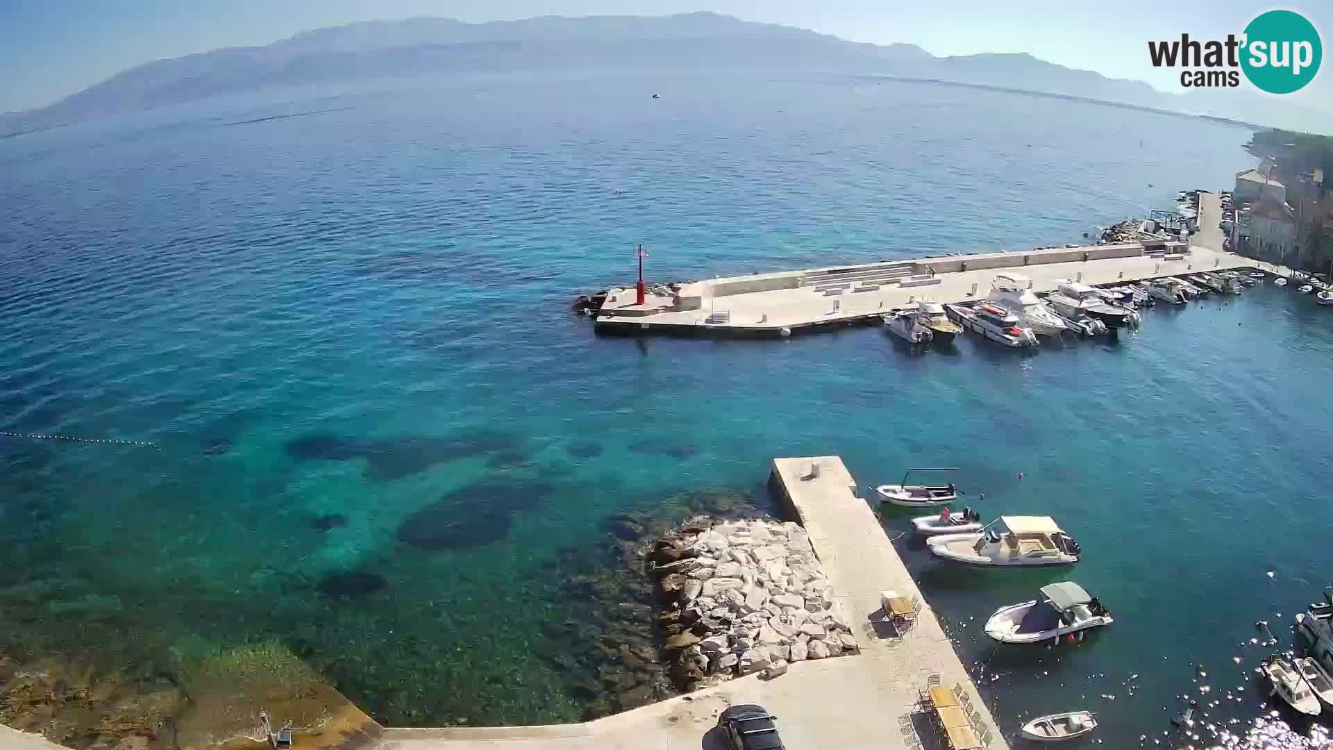 Webcam Sutivan Panorama – Vista en vivo desde la isla de Brač