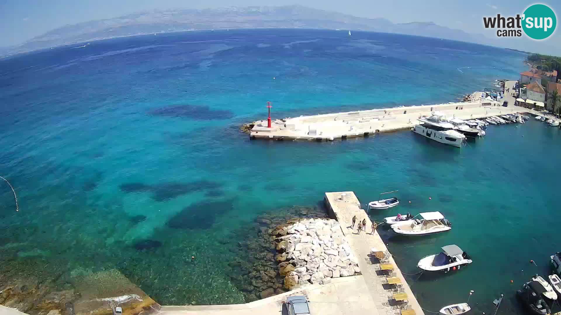 Webcam Sutivan panorama – Vista live dall’isola di Brač