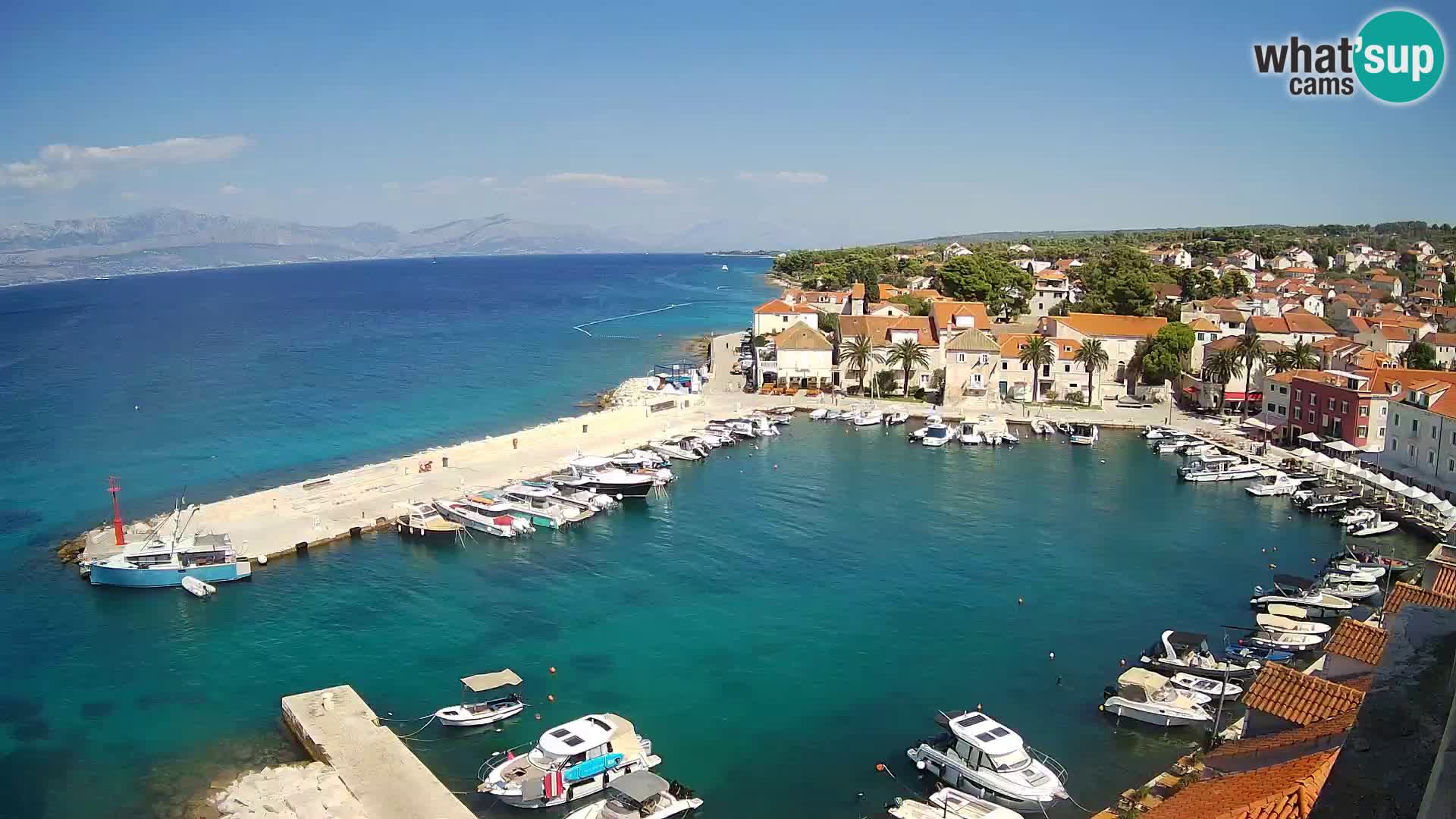 Webcam Sutivan Panorama – Vista en vivo desde la isla de Brač