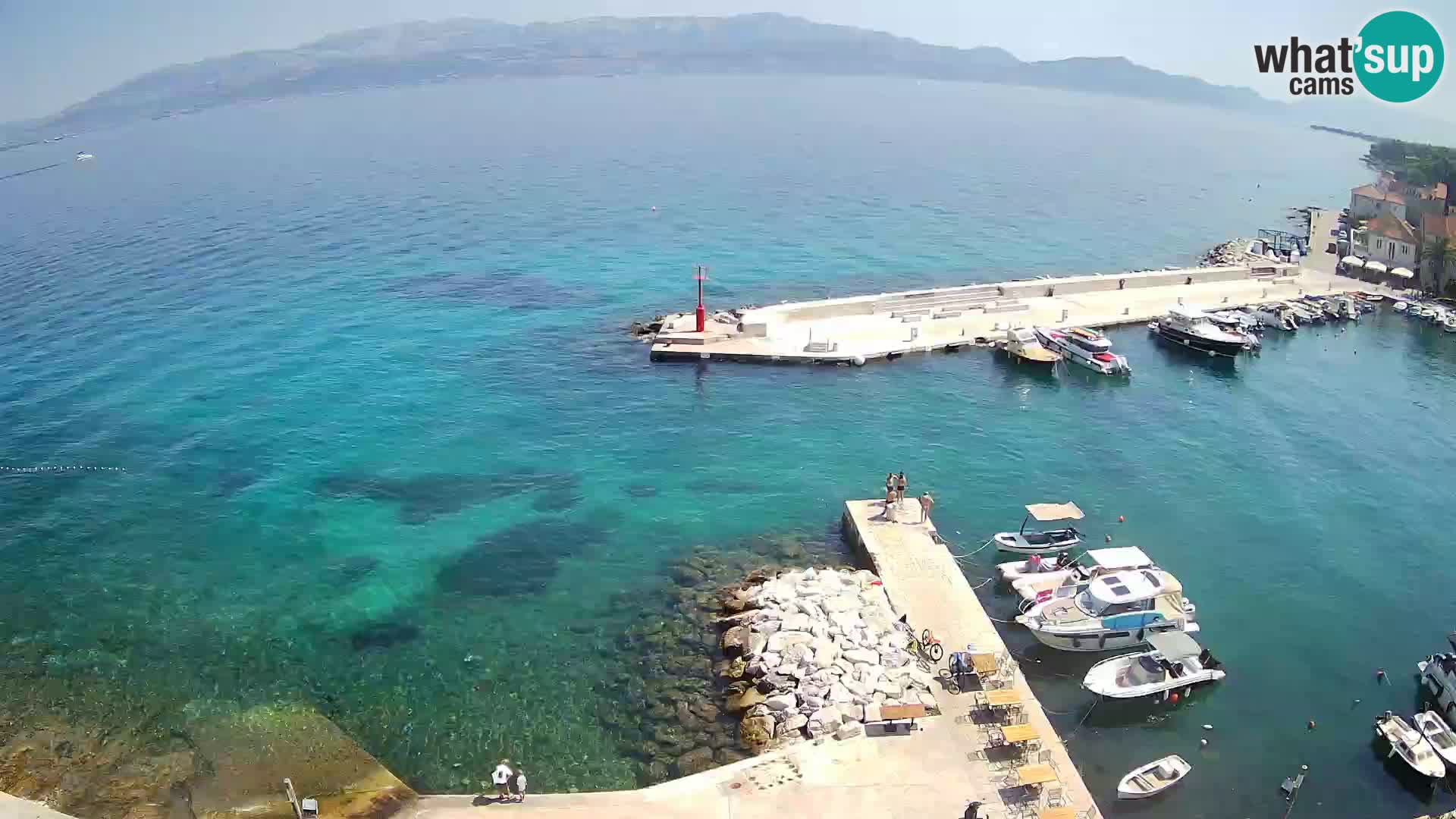 Webcam Sutivan Panorama – Vista en vivo desde la isla de Brač