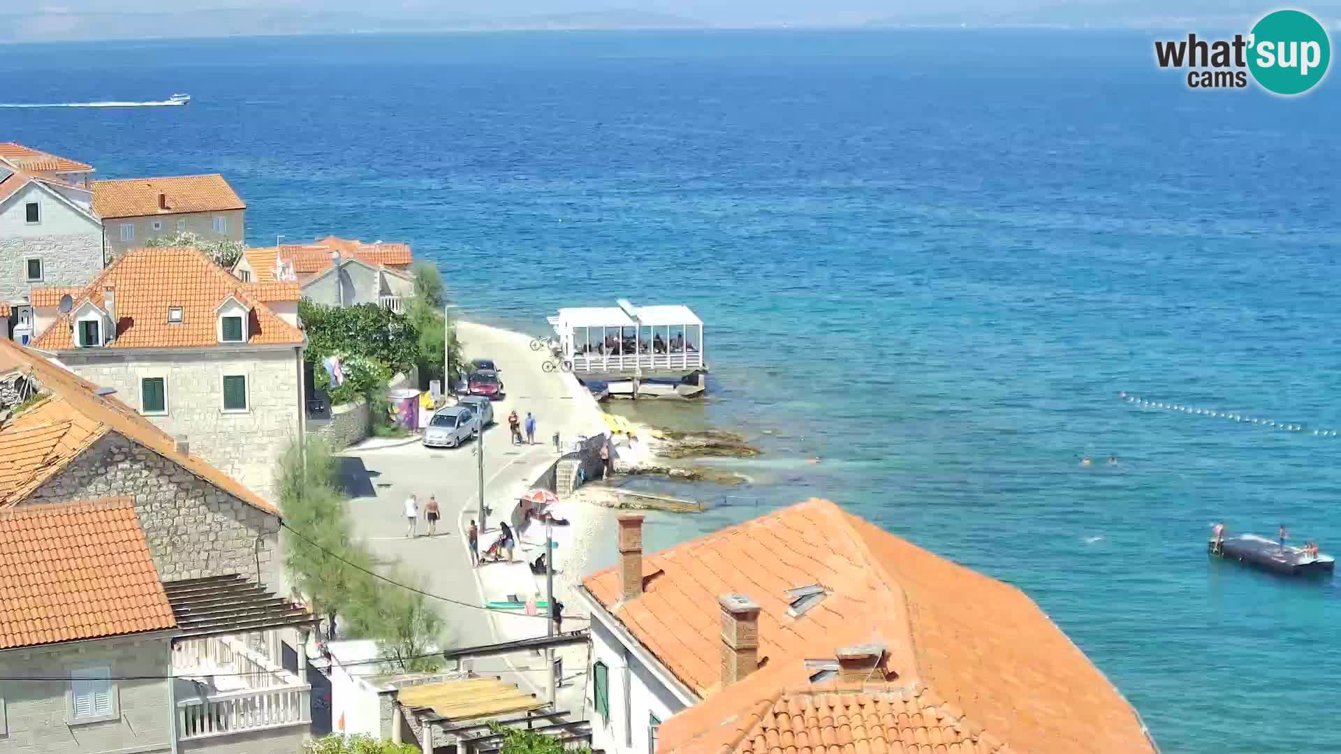 Spletna kamera Sutivan panorama – pogled v živo z otoka Brač