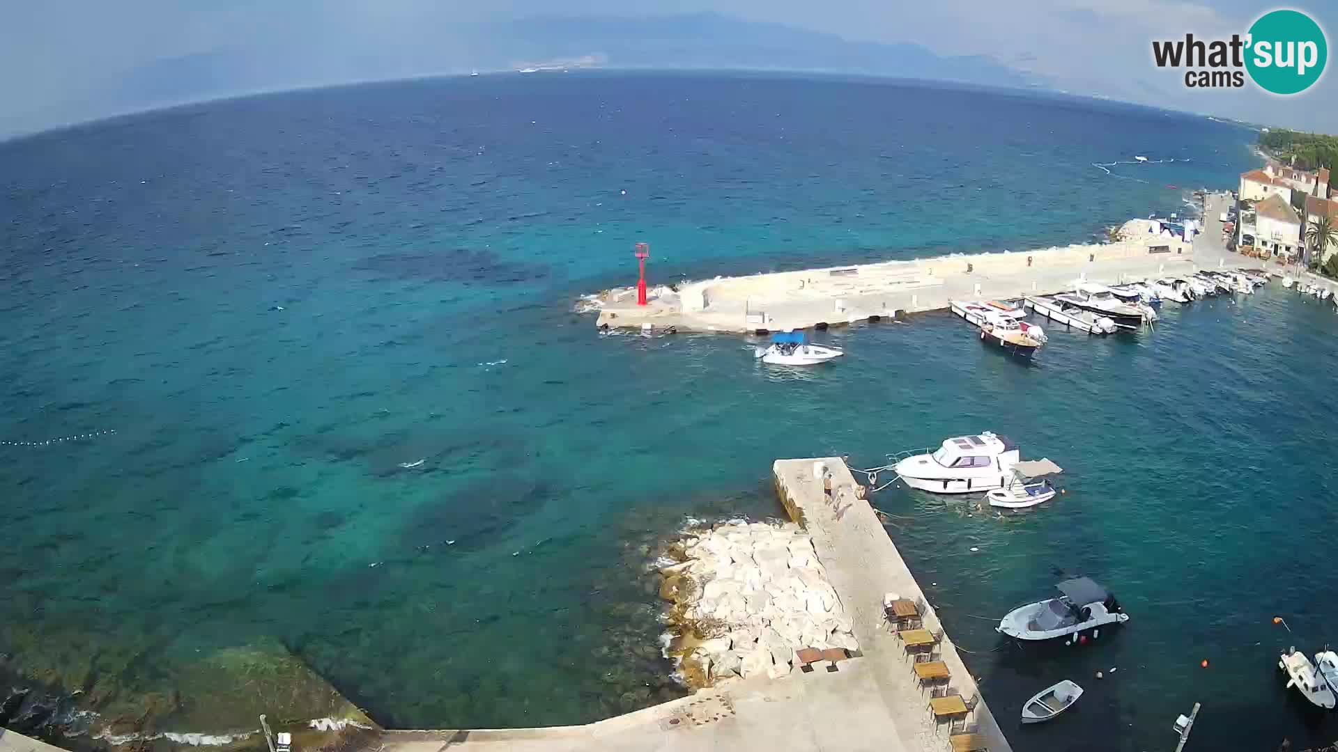 Web kamera Sutivan panorama – Pogled uživo s otoka Brača
