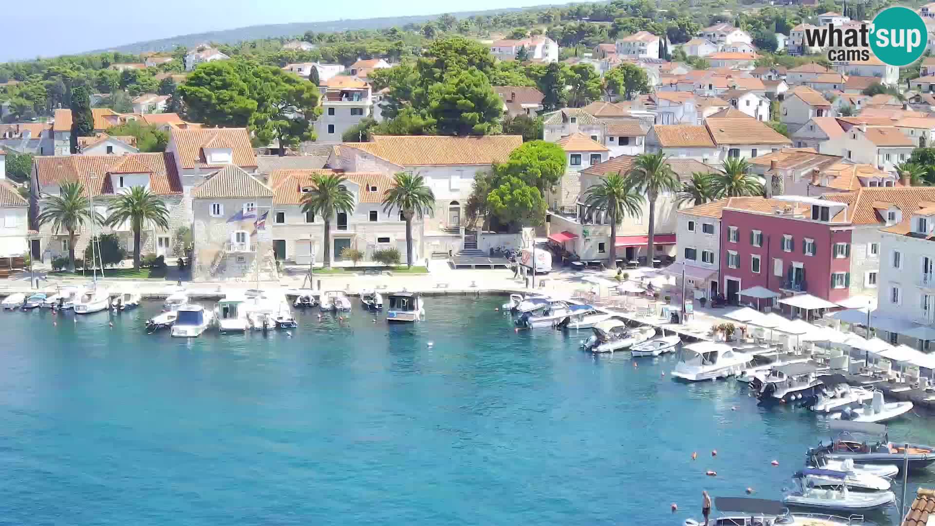 Spletna kamera Sutivan panorama – pogled v živo z otoka Brač