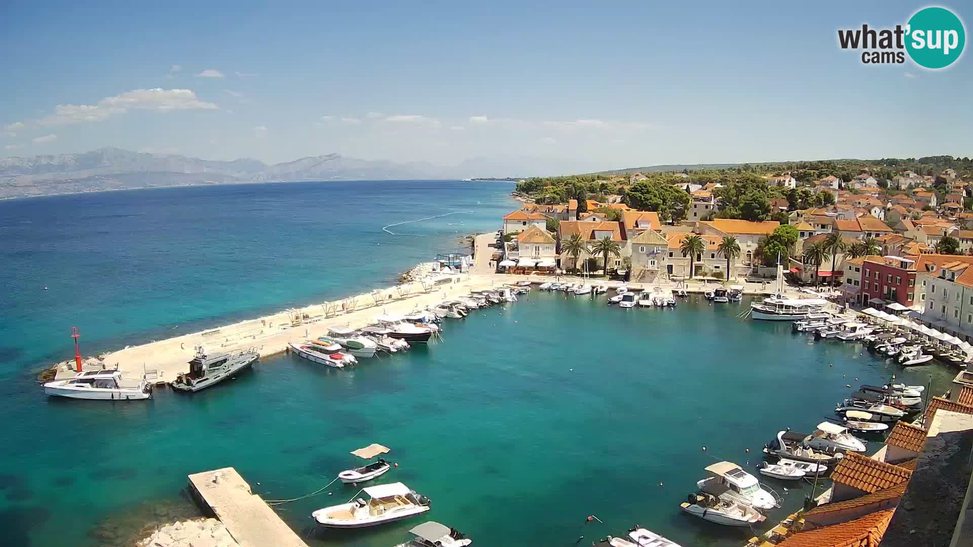 Webcam Sutivan Panorama – Vista en vivo desde la isla de Brač