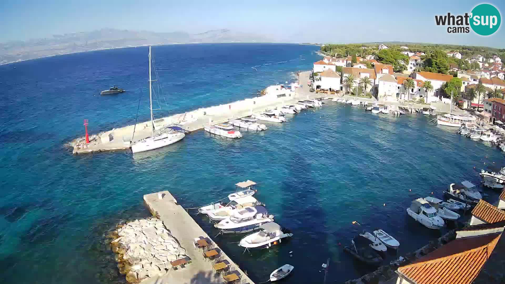 Webcam Sutivan panorama – Vista live dall’isola di Brač