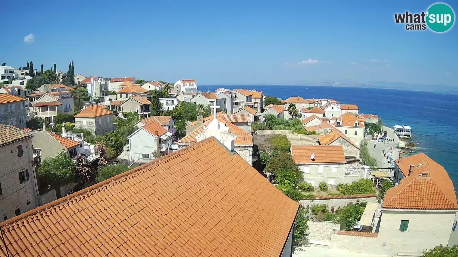 Spletna kamera Sutivan panorama – pogled v živo z otoka Brač