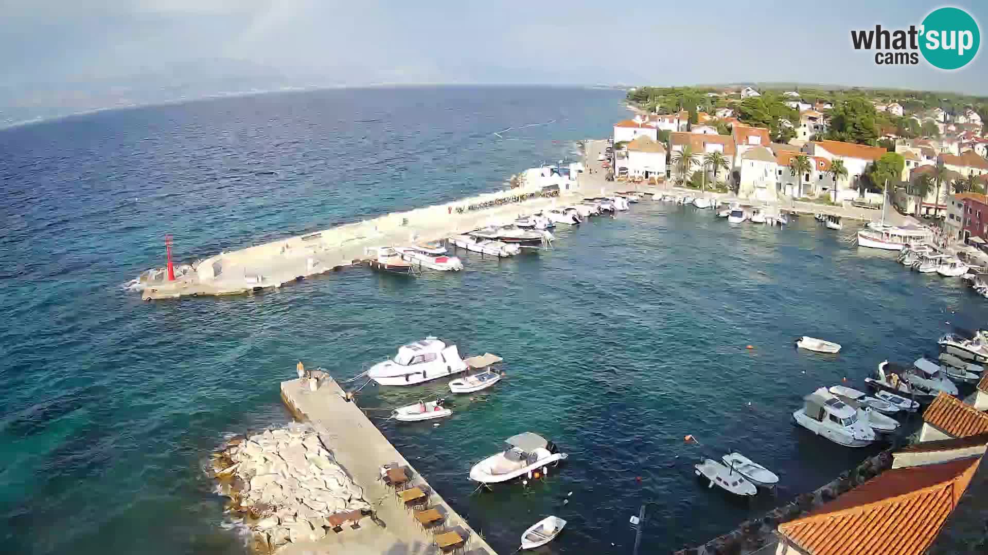 Web kamera Sutivan panorama – Pogled uživo s otoka Brača