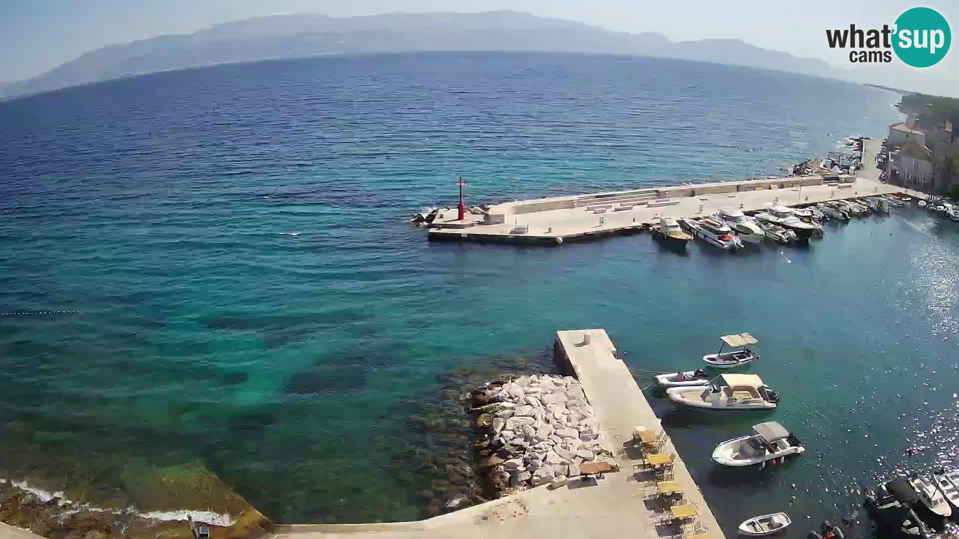 Webcam Sutivan Panorama – Vista en vivo desde la isla de Brač