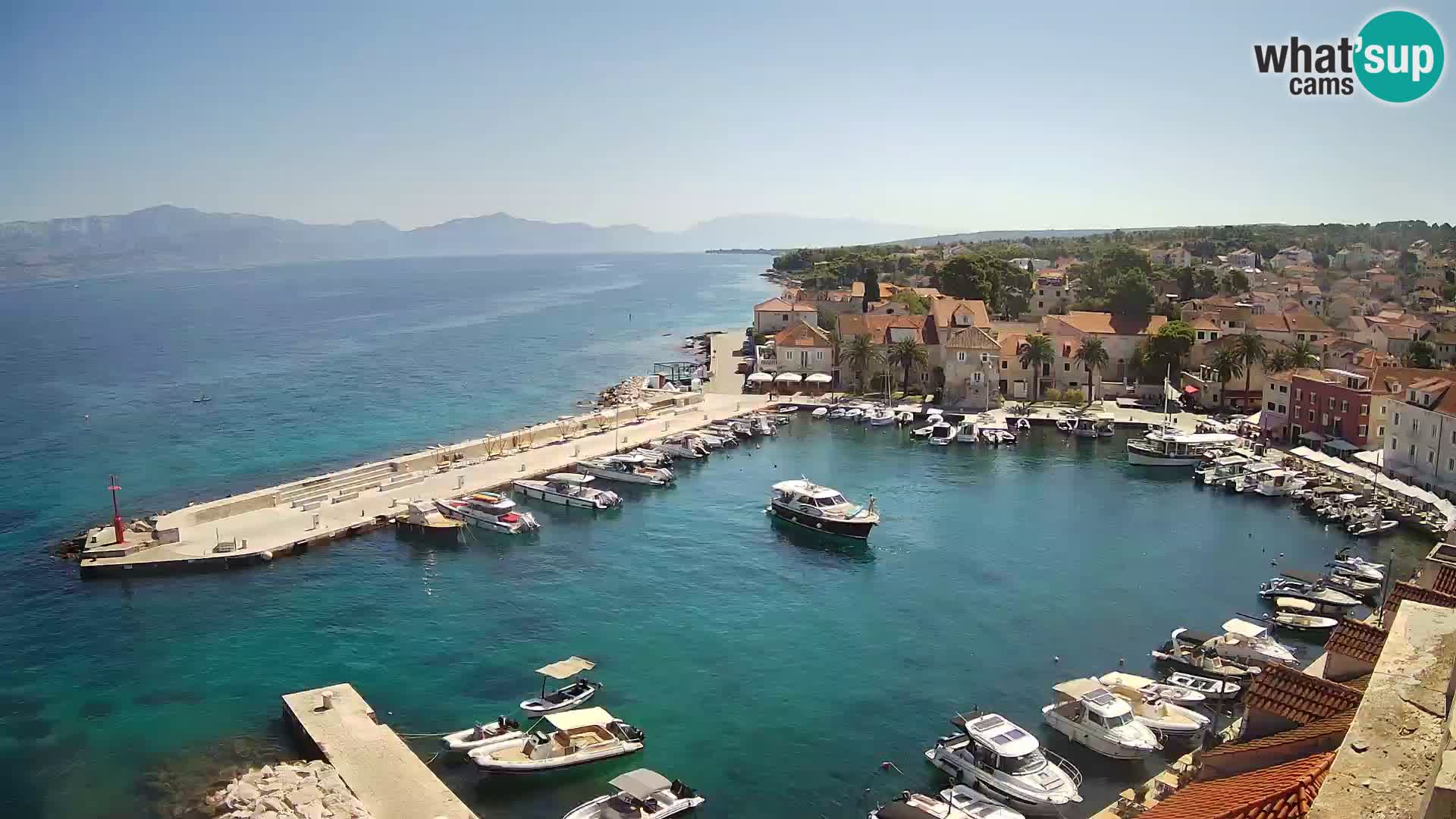 Web kamera Sutivan panorama – Pogled uživo s otoka Brača