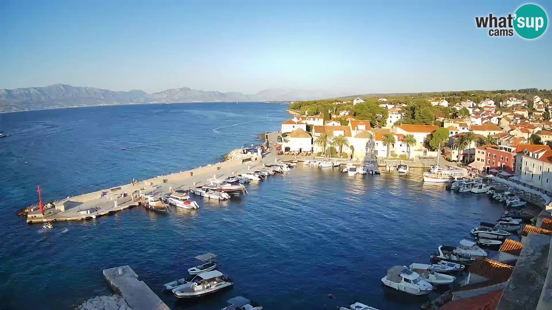 Web kamera Sutivan panorama – Pogled uživo s otoka Brača