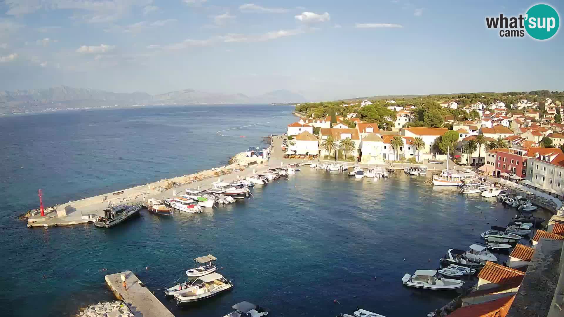 Web kamera Sutivan panorama – Pogled uživo s otoka Brača