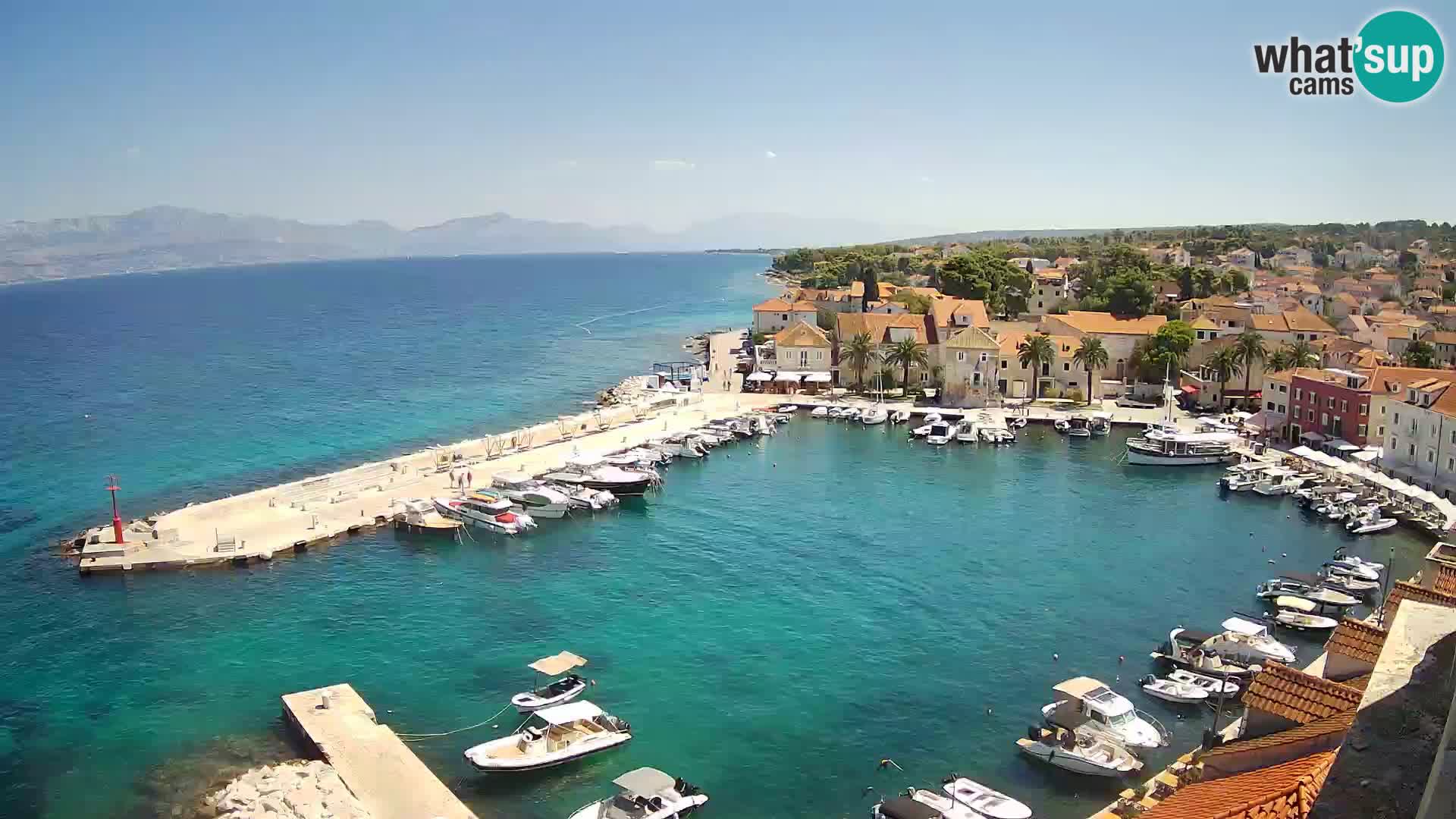 Webcam Sutivan panorama – Vista live dall’isola di Brač