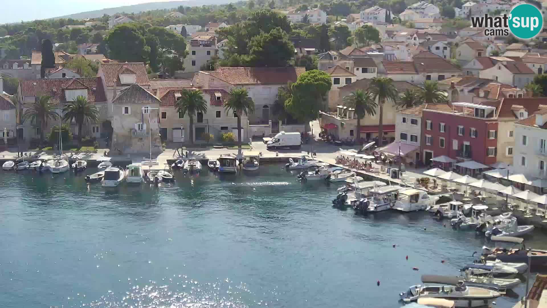 Spletna kamera Sutivan panorama – pogled v živo z otoka Brač