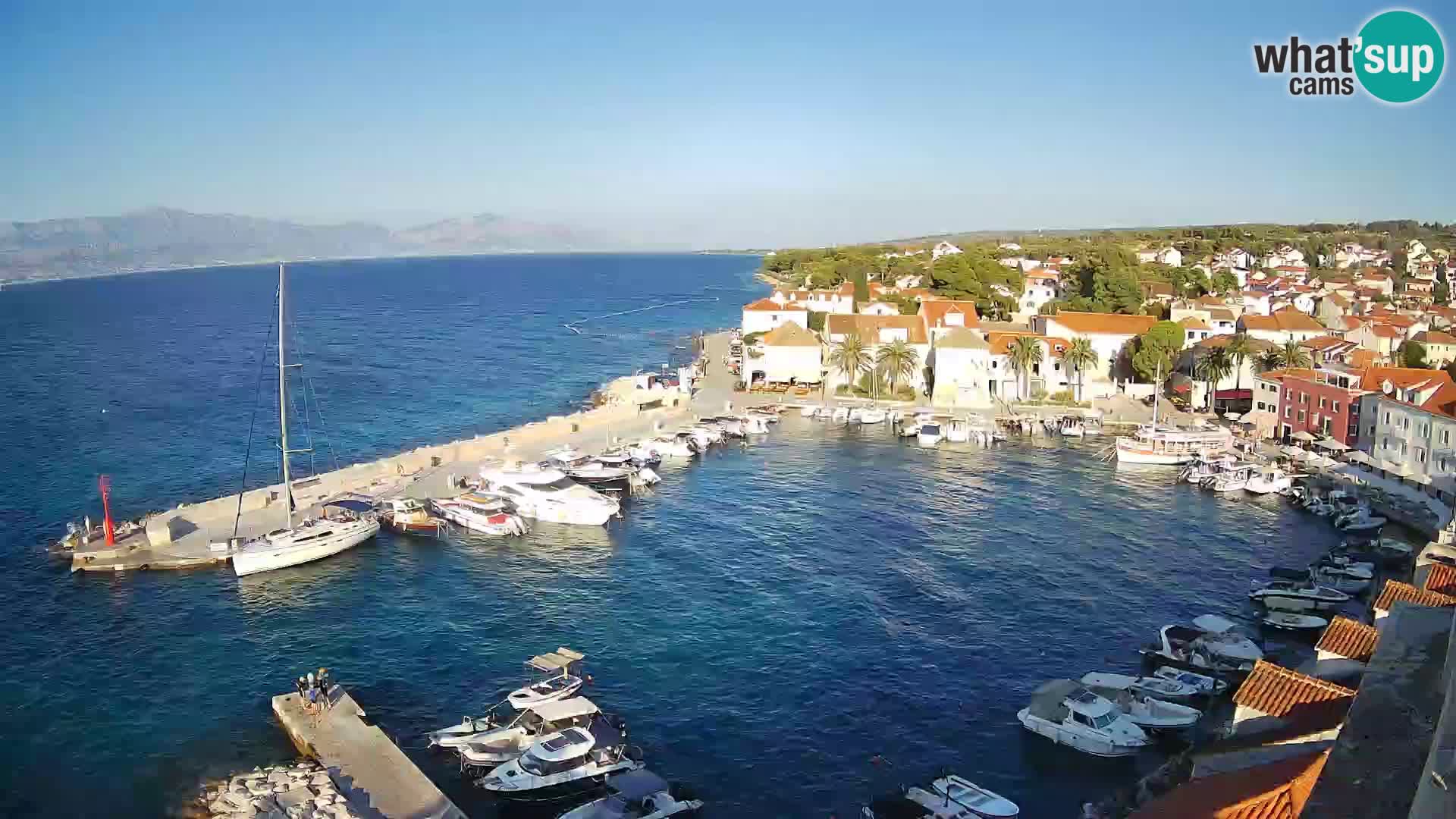 Webcam Sutivan Panorama – Vista en vivo desde la isla de Brač