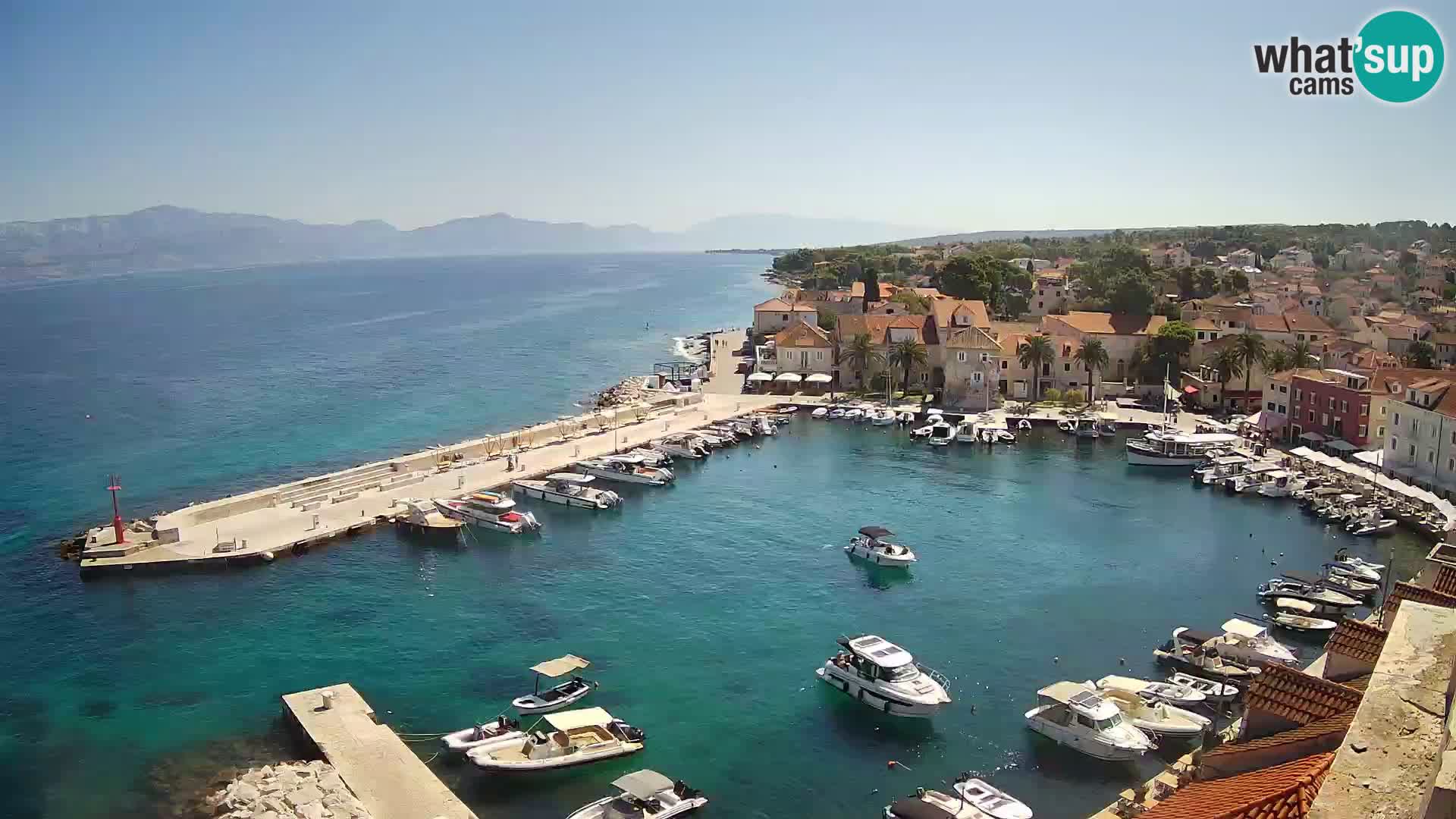 Webcam Sutivan Panorama – Vista en vivo desde la isla de Brač