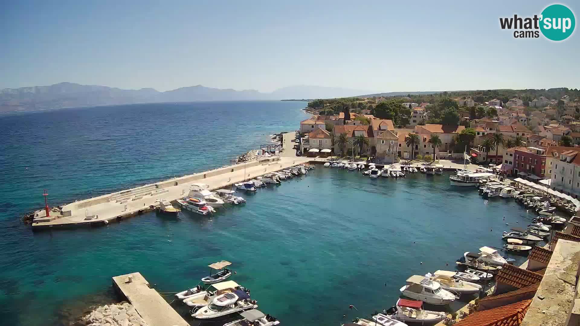 Webcam Sutivan panorama – Vista live dall’isola di Brač