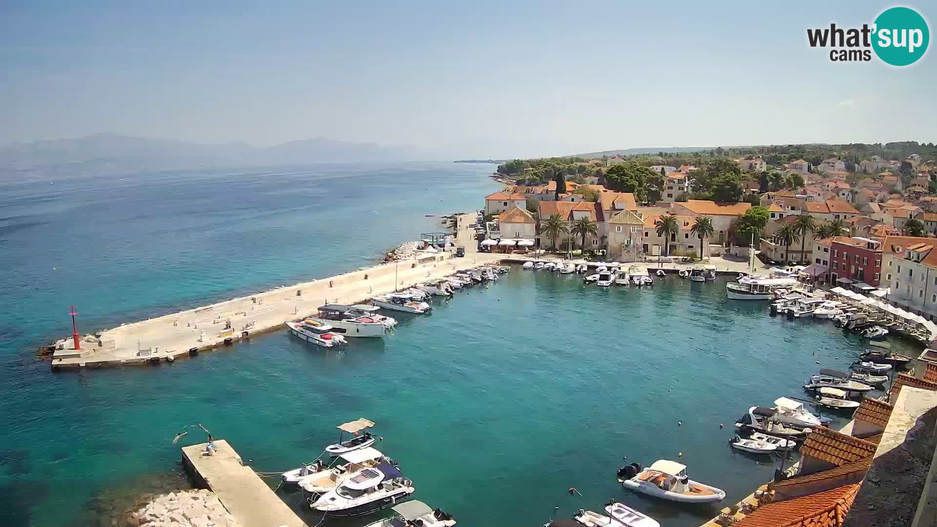 Webcam Sutivan Panorama – Vista en vivo desde la isla de Brač