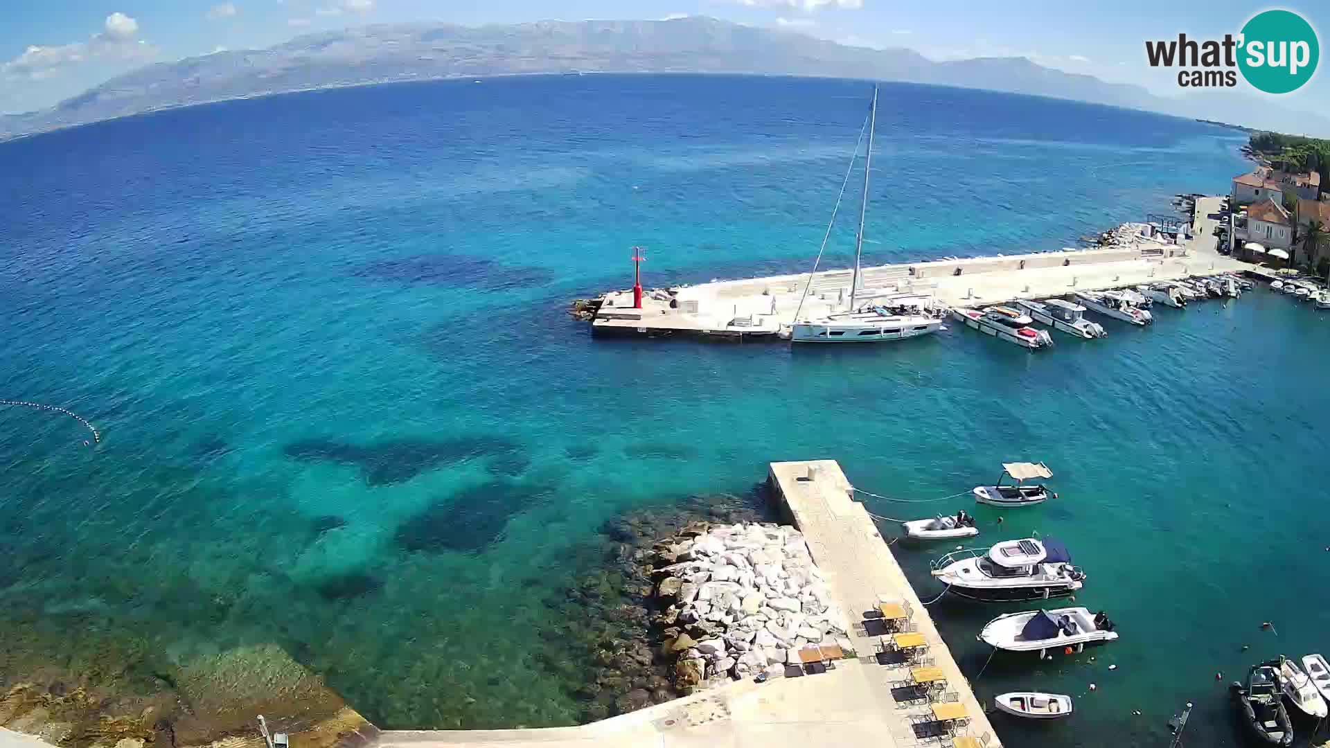 Webcam Sutivan panorama – Vista live dall’isola di Brač