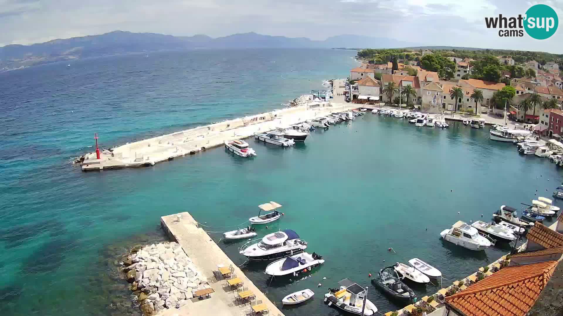 Webcam Sutivan panorama – Vista live dall’isola di Brač