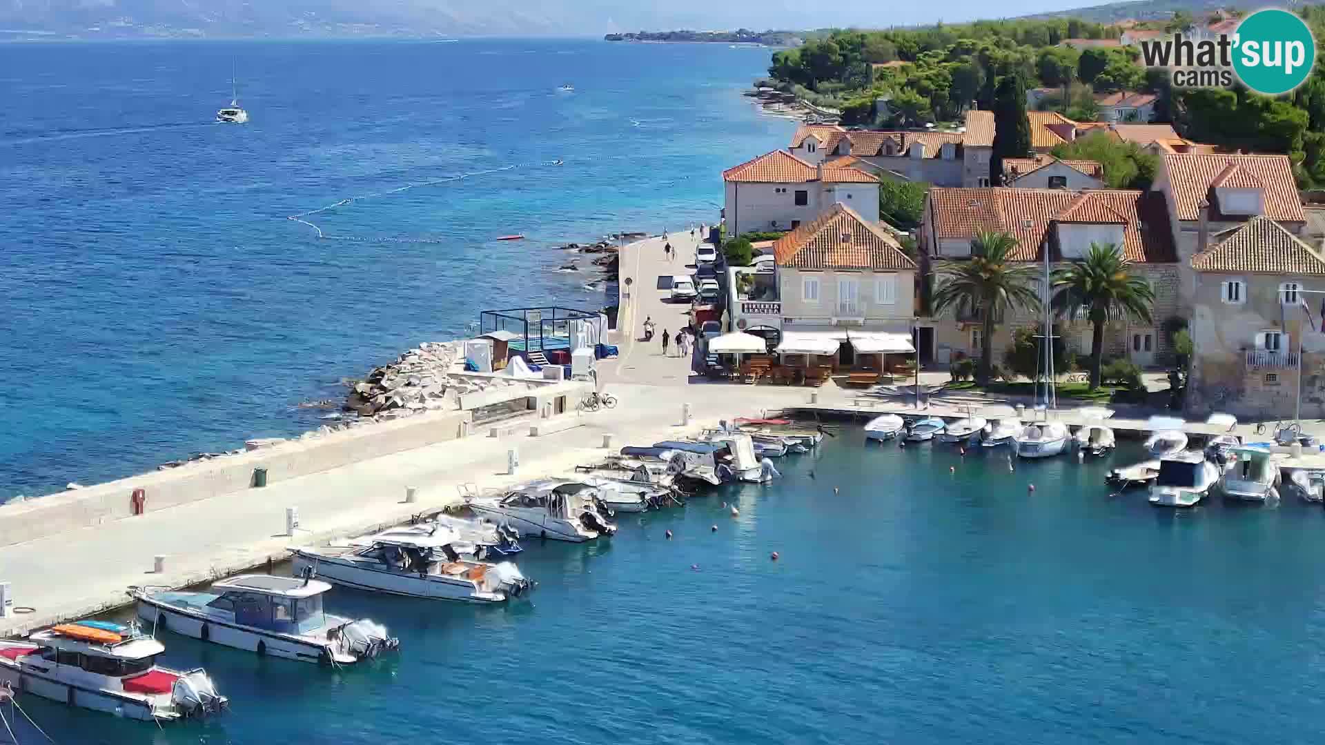 Webcam Sutivan panorama – Vista live dall’isola di Brač