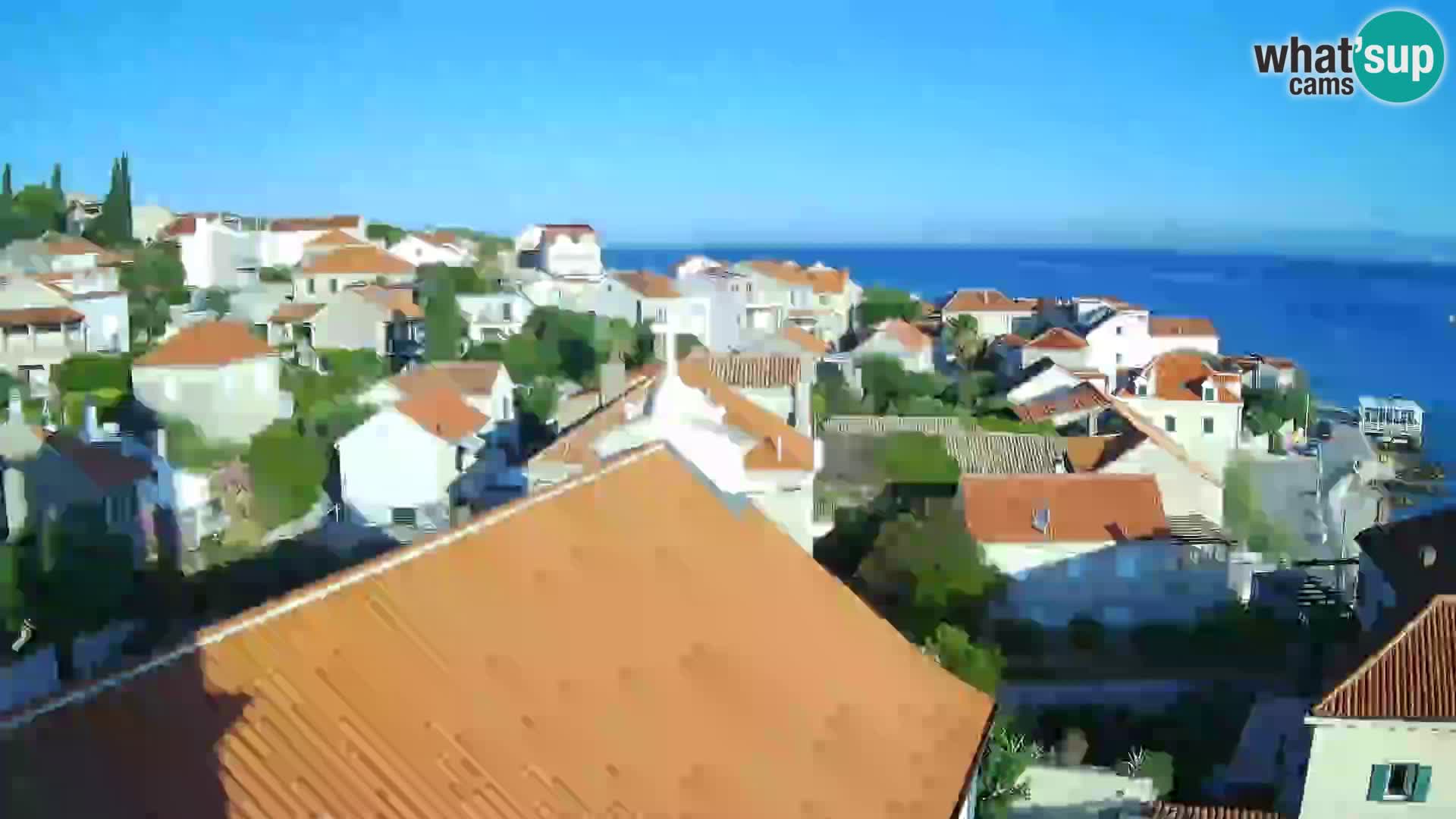 Web kamera Sutivan panorama – Pogled uživo s otoka Brača