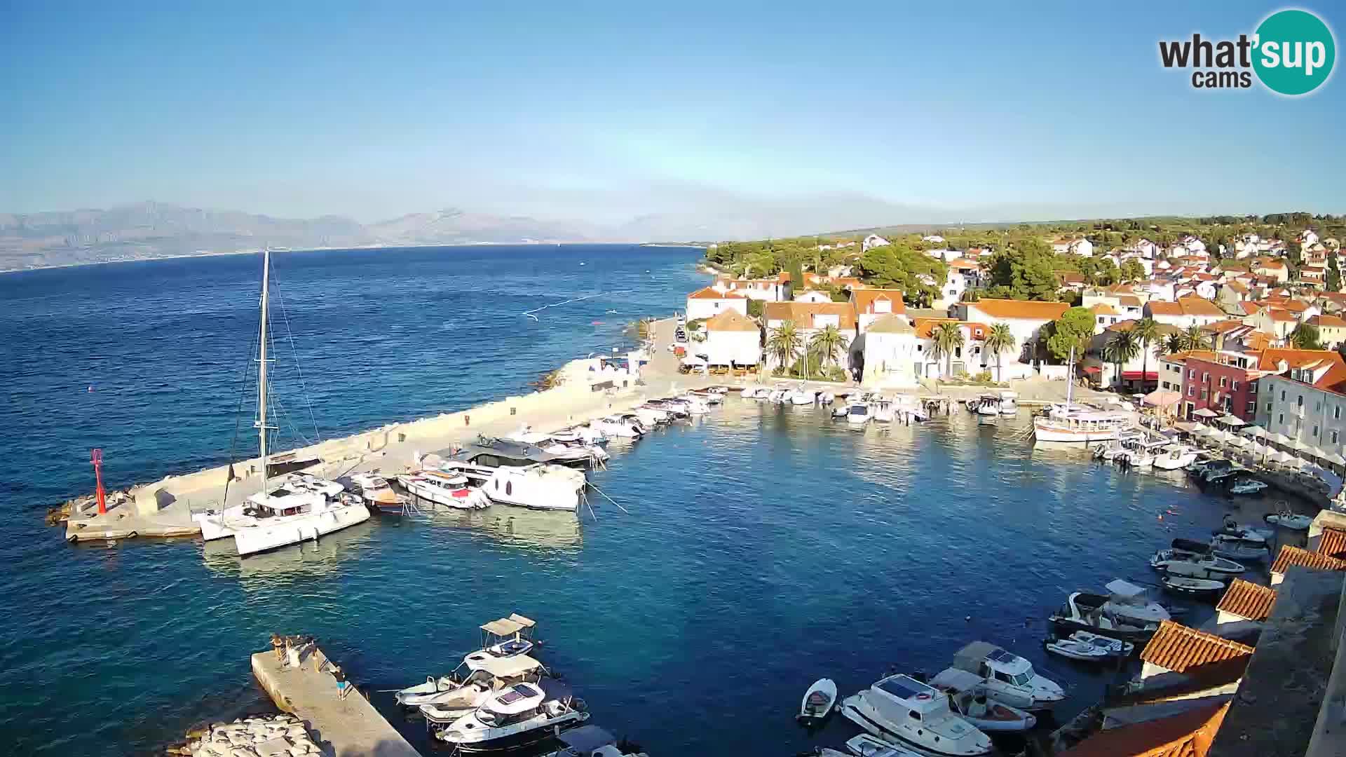 Webcam Sutivan Panorama – Vista en vivo desde la isla de Brač