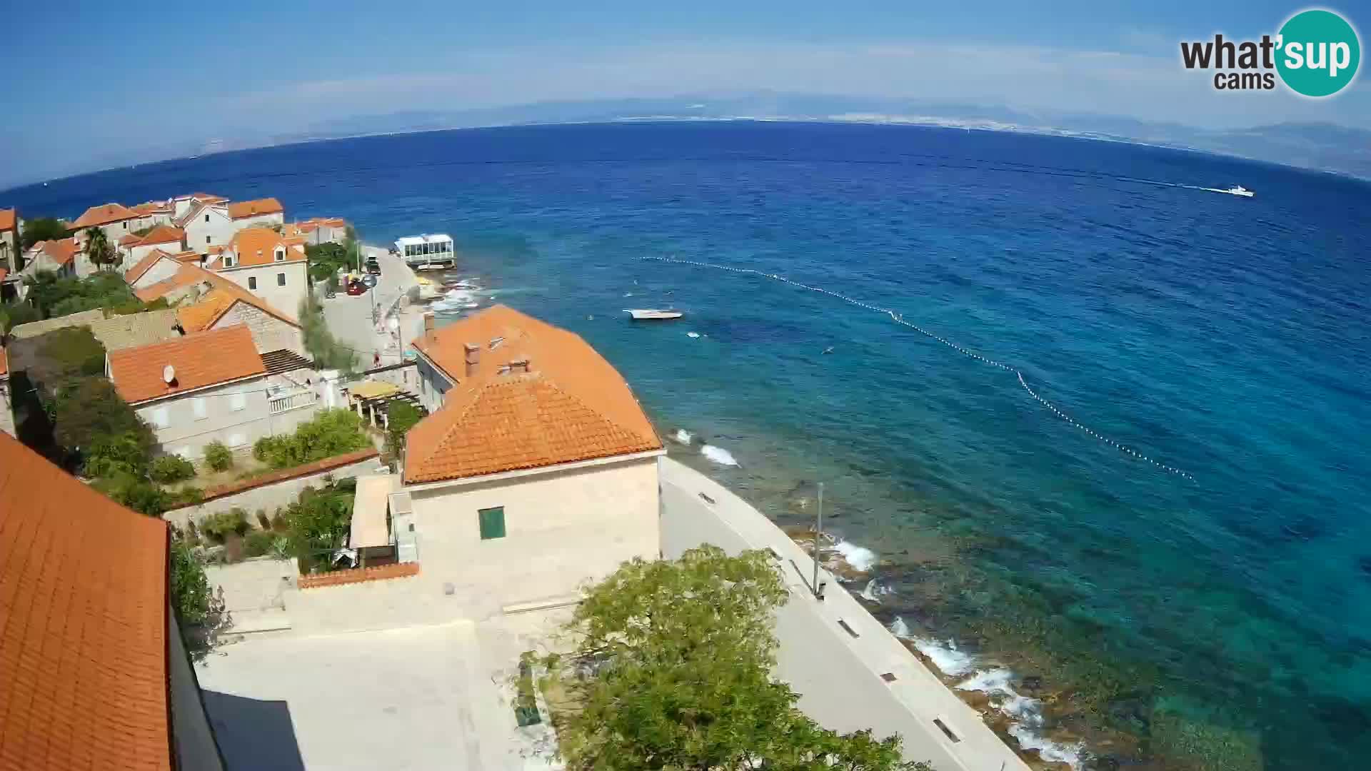 Web kamera Sutivan panorama – Pogled uživo s otoka Brača